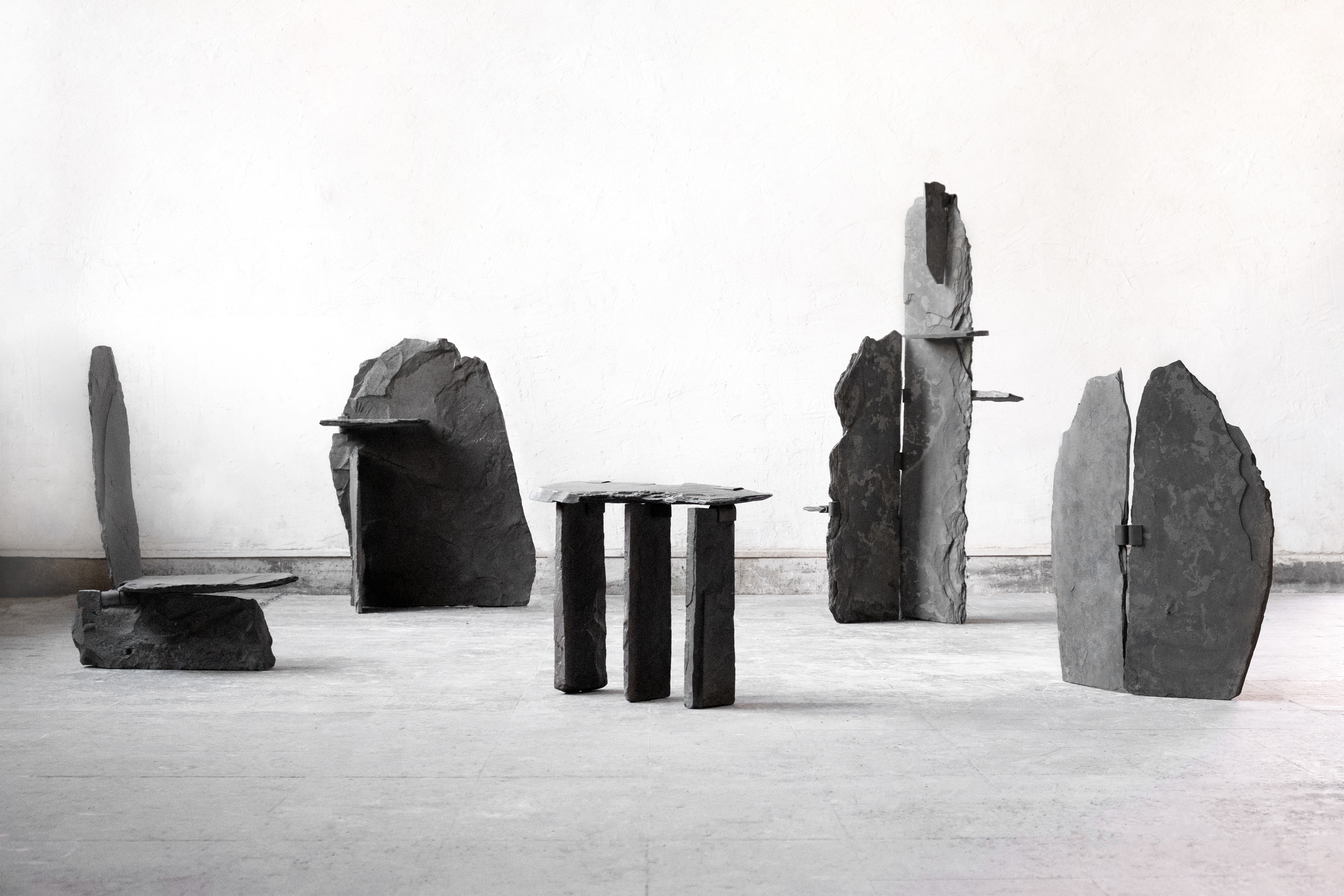 Various stone objects.