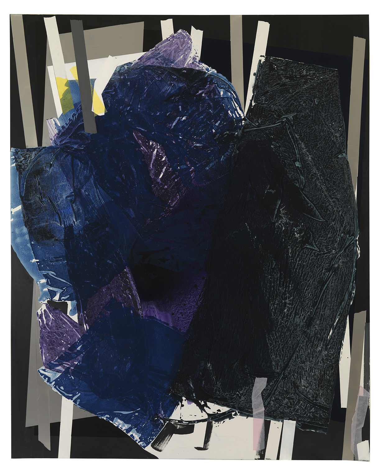 Untitled, acrylic on polyester canvas, 76 x 60", 193 x 152 cm