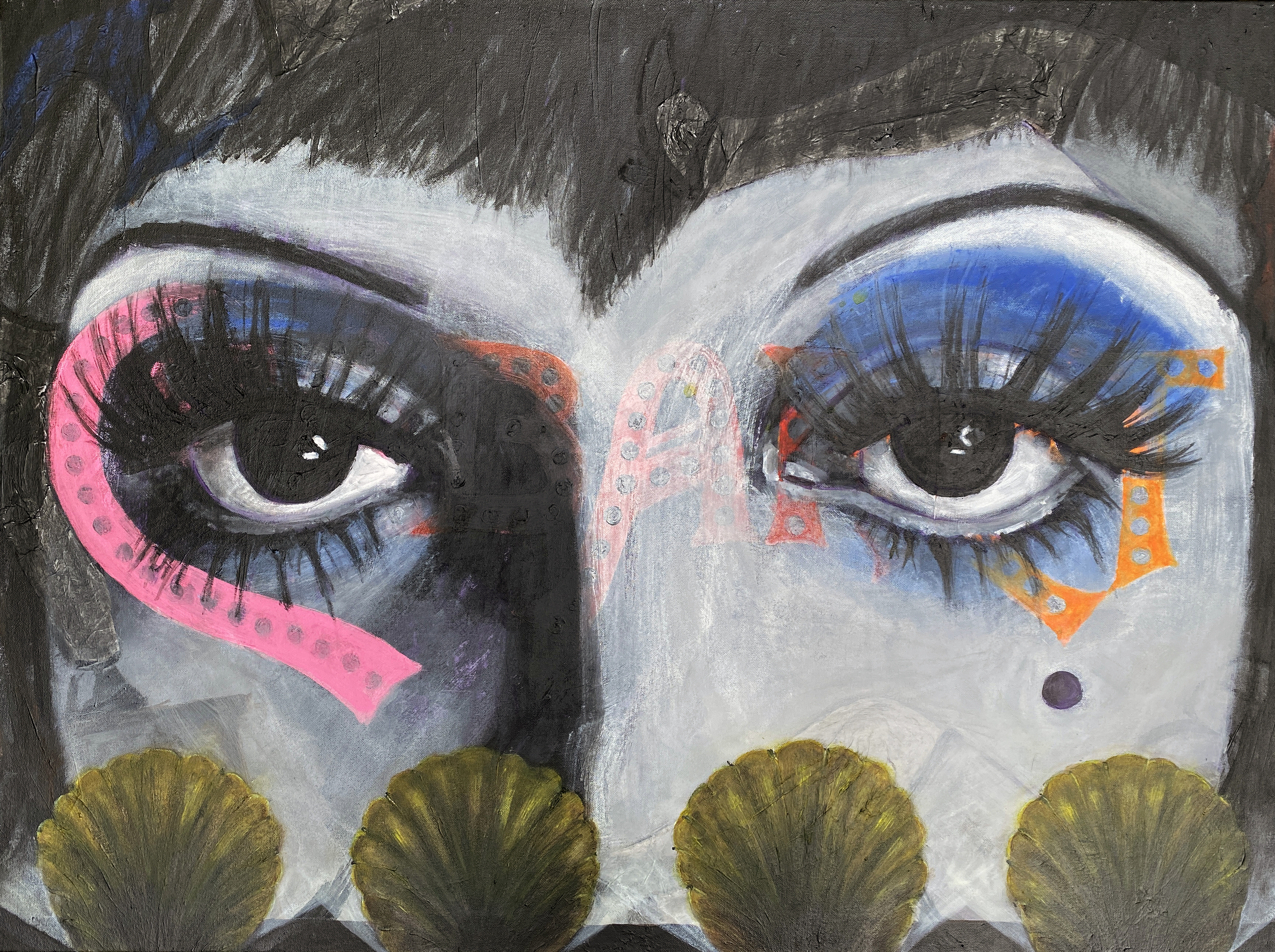 "CABARET"76 x 102 cmAcrylic, tissue