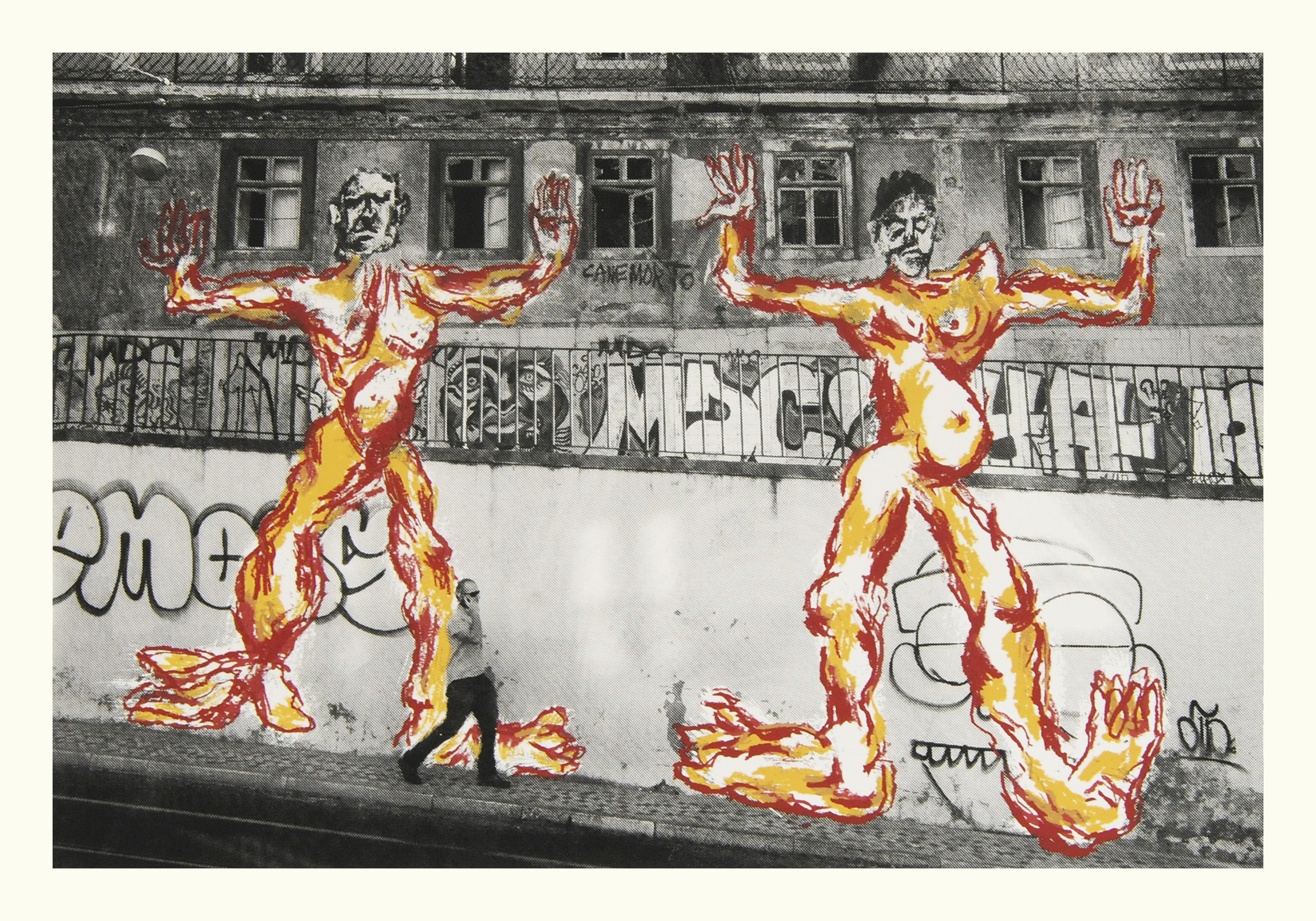 Amo-Te Lisboa #3collaboration with Angela Sabino, screen print on paper, printed by 56Fili, edition of 10, 35x50 cm, 2015