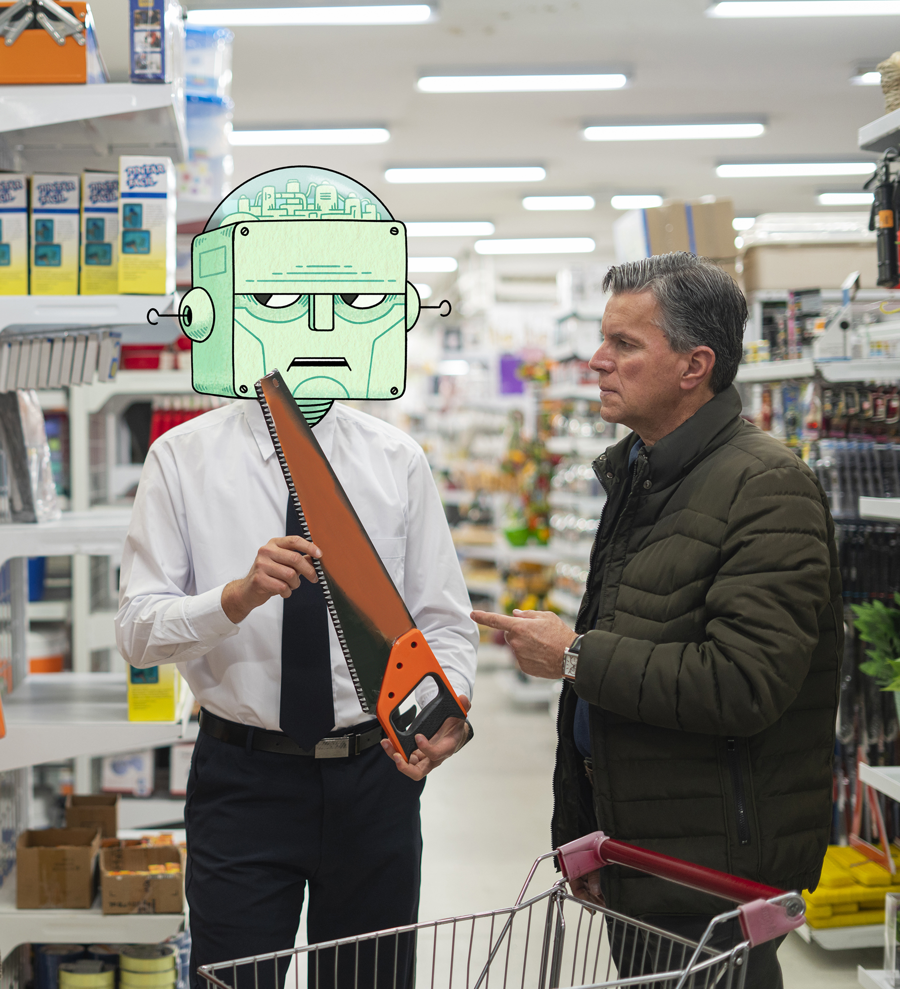 Can I just speak to a real person? For the FT Magazine