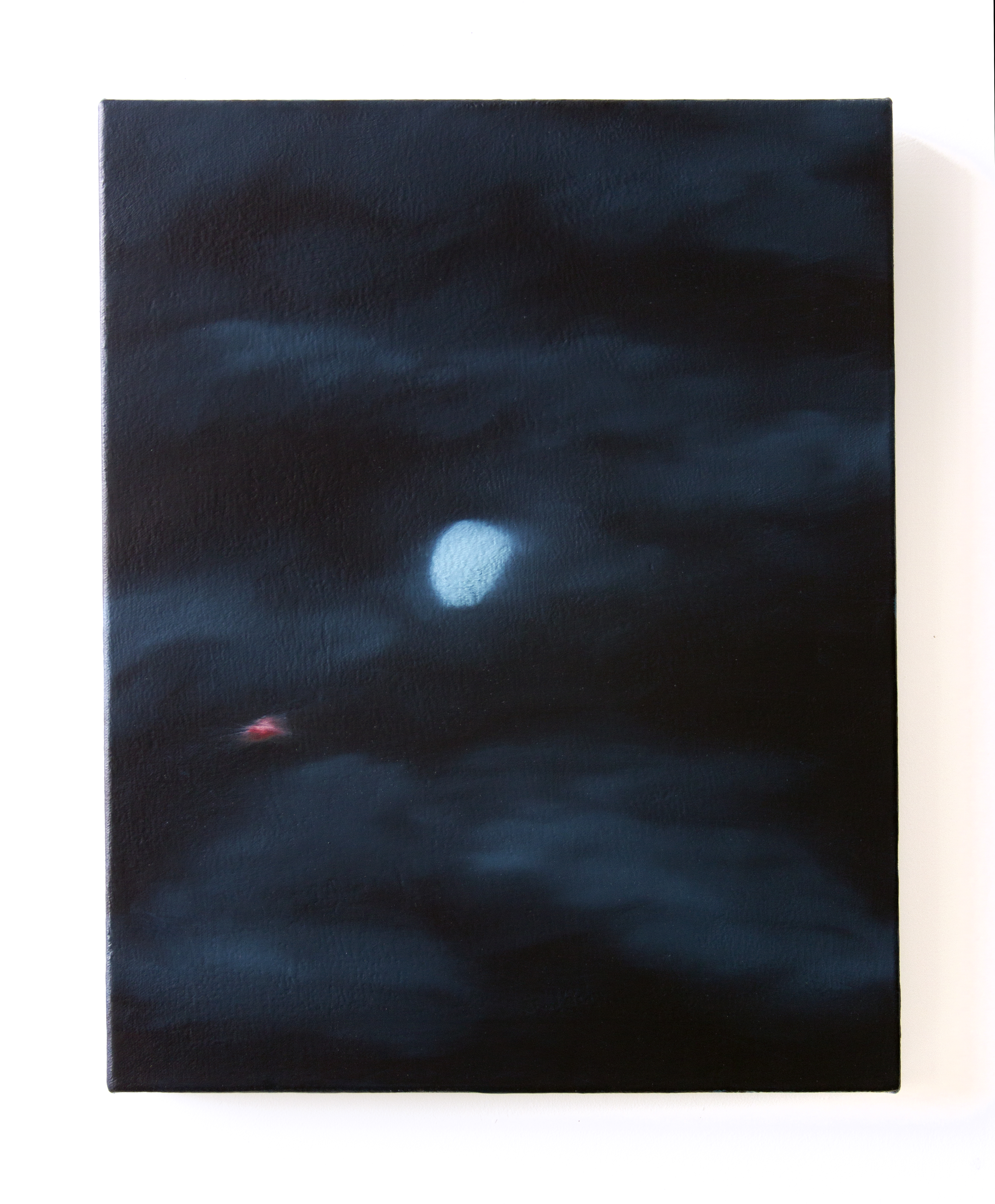 The Way We Look to a Distant Constellation That's Dying in the Corner of the Sky, 2021, 20"x16". Oil on canvas