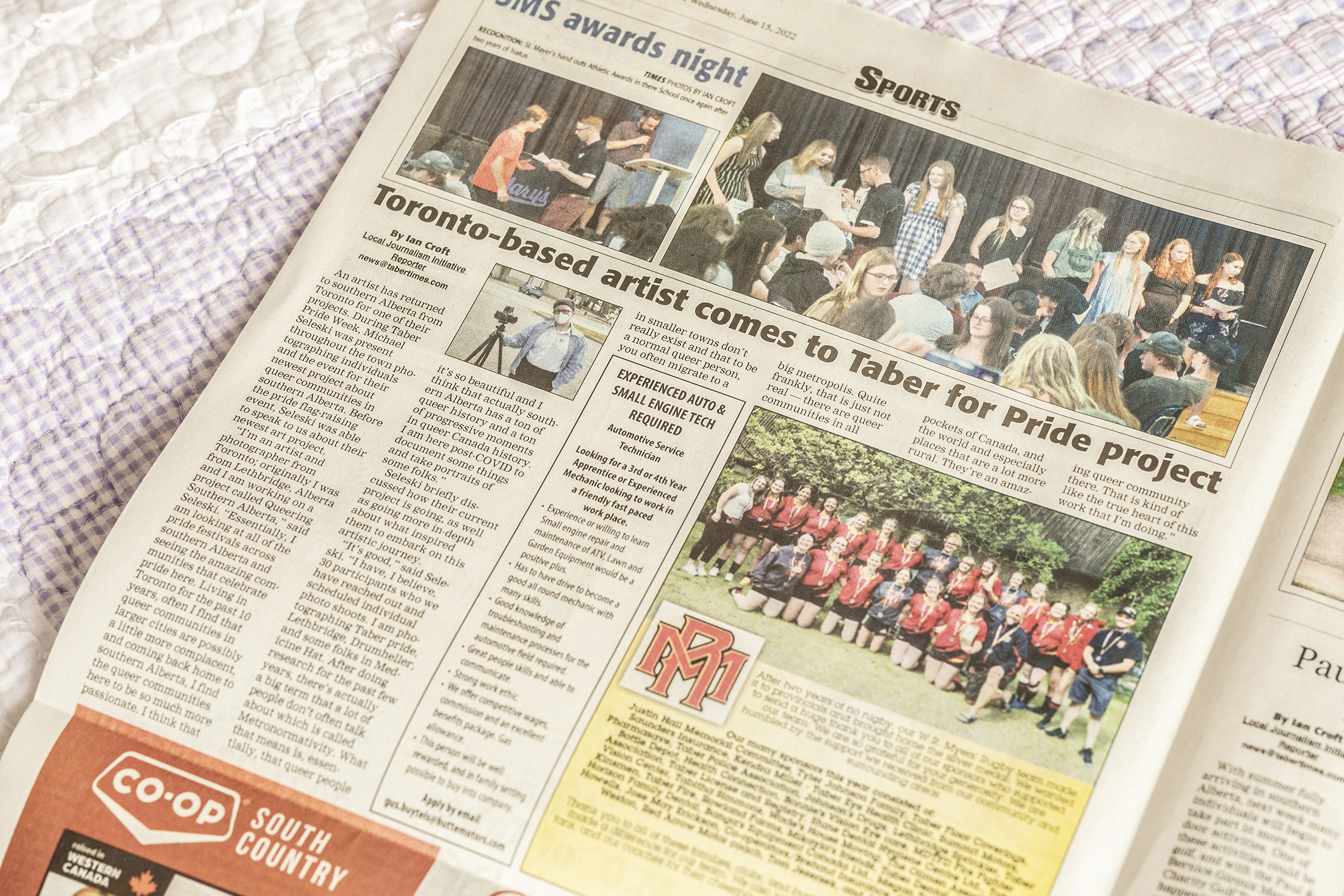 Interview with Taber Times 