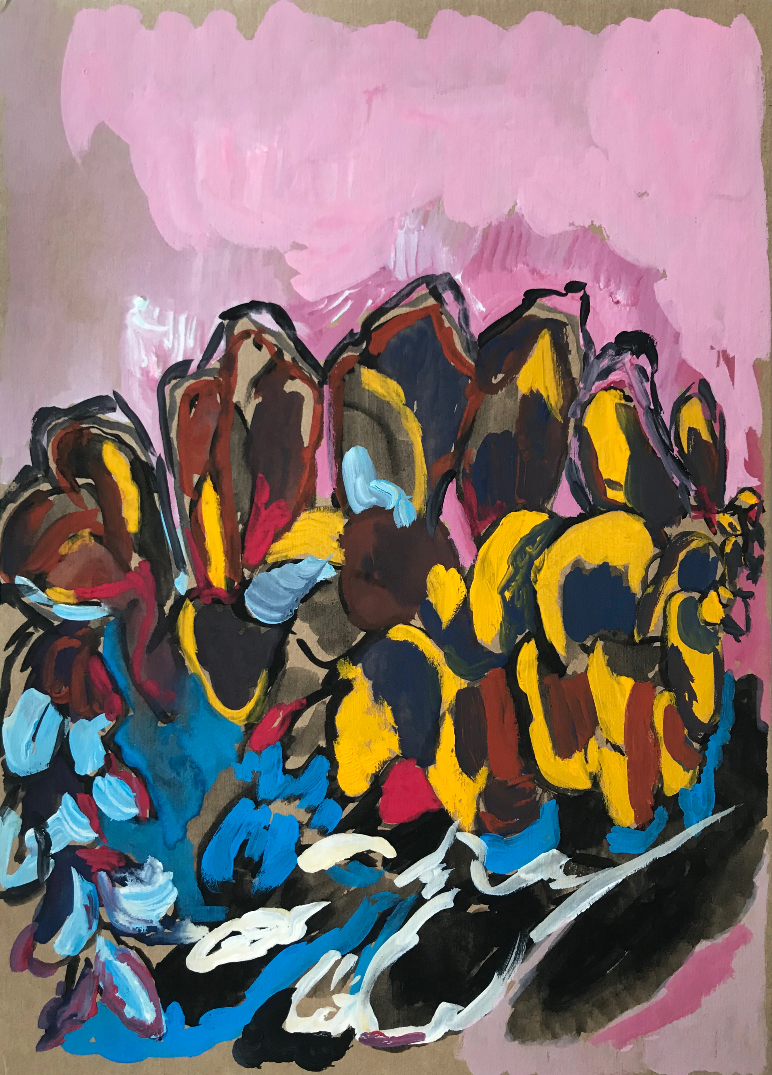 Pinecone, 2021Gouache on paper  11 3/4 x 8 1/4 in.  29.7 x 21 cm