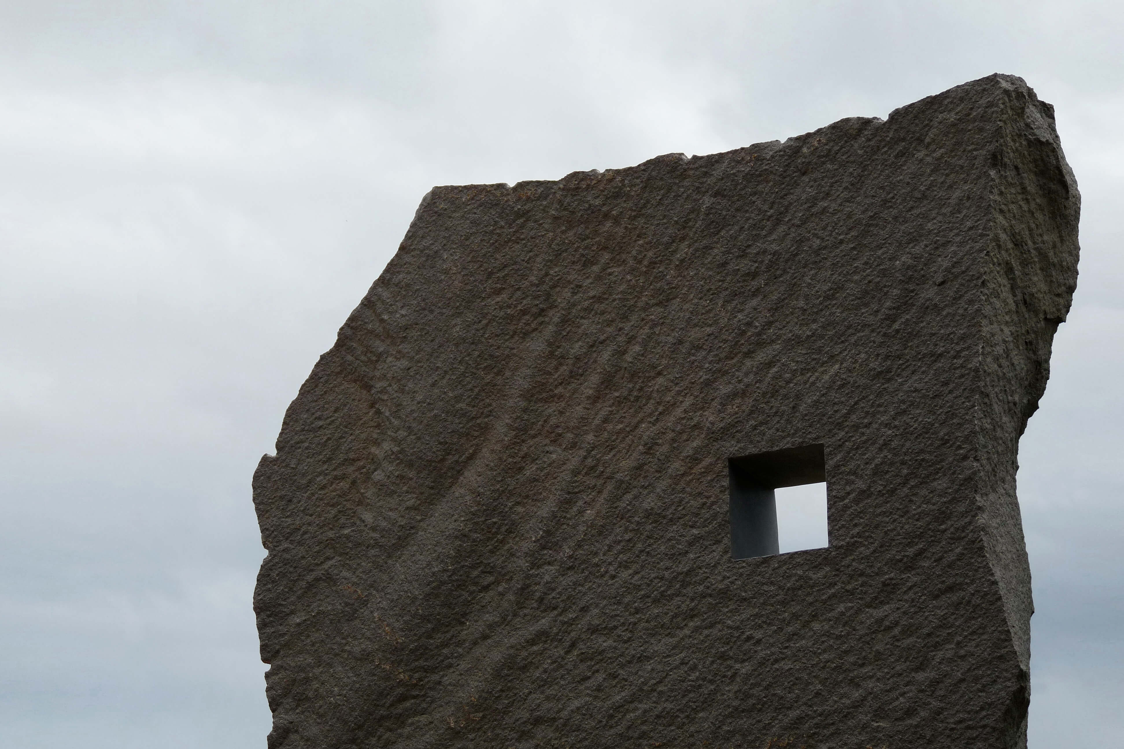 Standing Stone - Swedish Black Granite Standing Stone #3. 2002