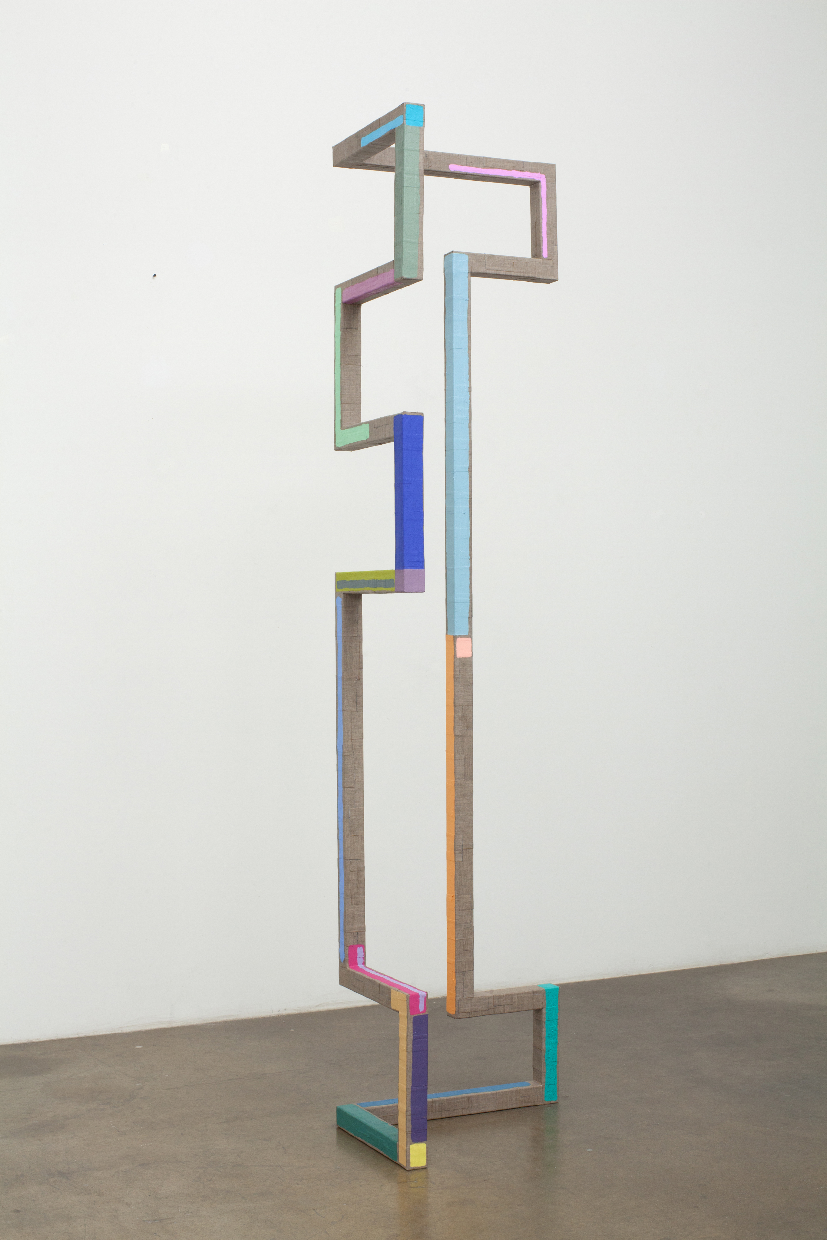 Unfold, 2018Steel wrapped with linen, acrylic paint96" x 16" x 24 &sup1;&frasl;₄"