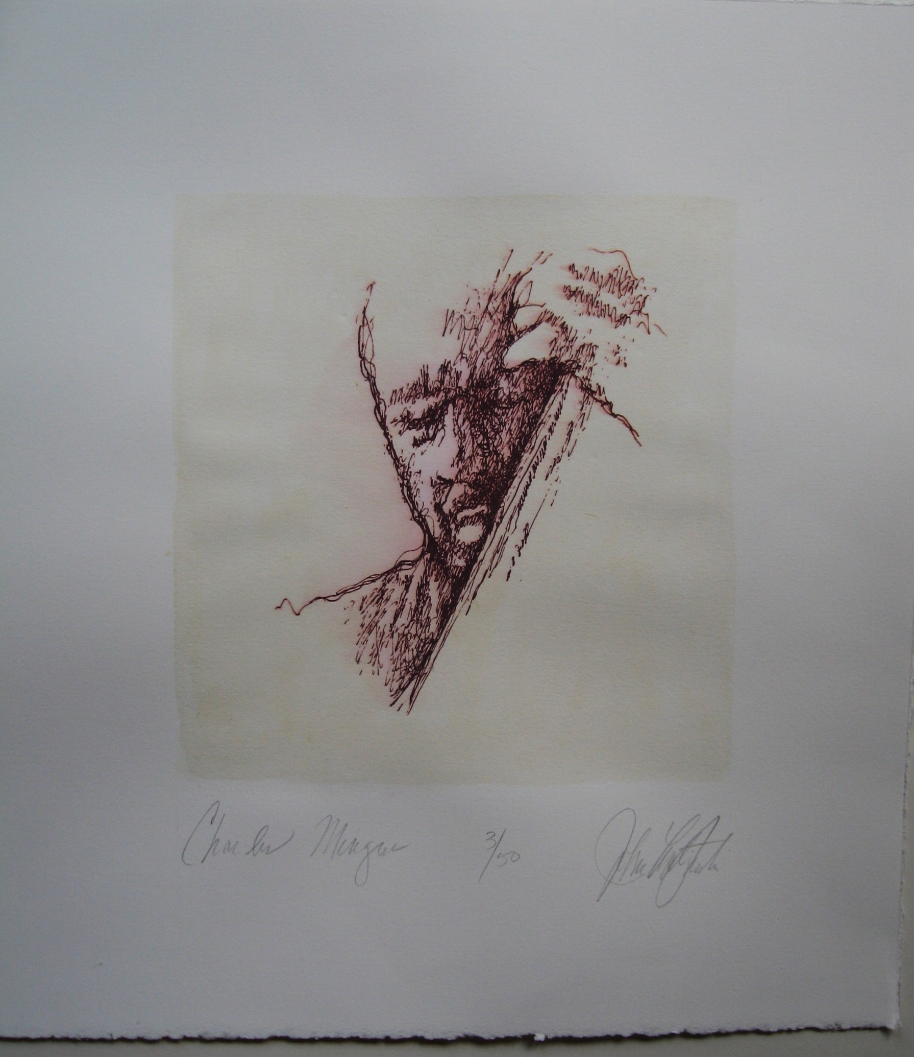 H: Charlie Mingus 15” x 13”