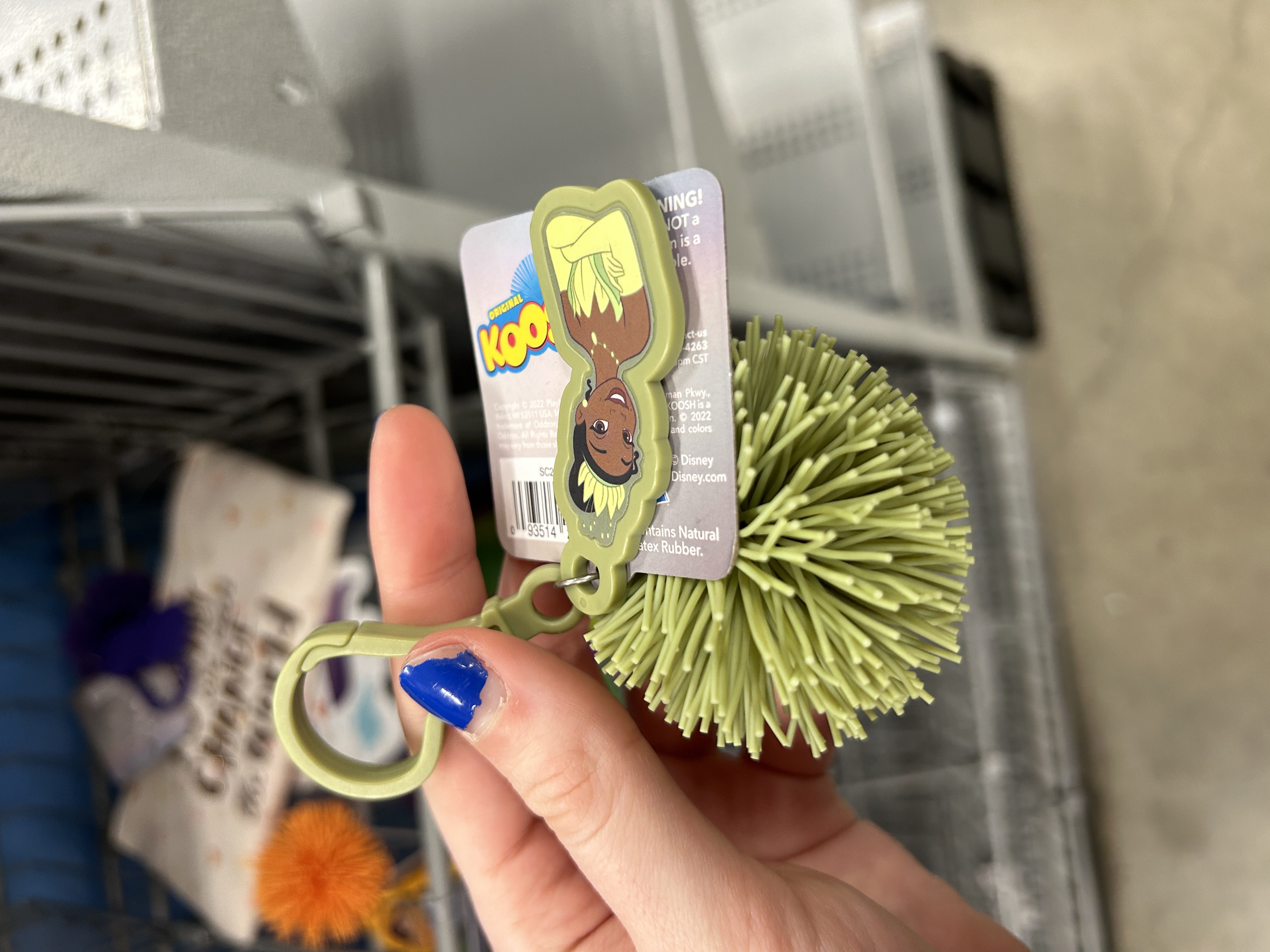 This keychain was fun to play with. I'm not sure what exactly about it kept me there, but the rubber texture was satisfying. I could see this used in a lot of toys.