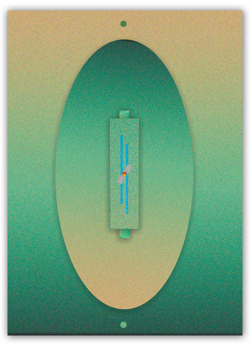 Green lines, from the series Blur. Digital, 2022