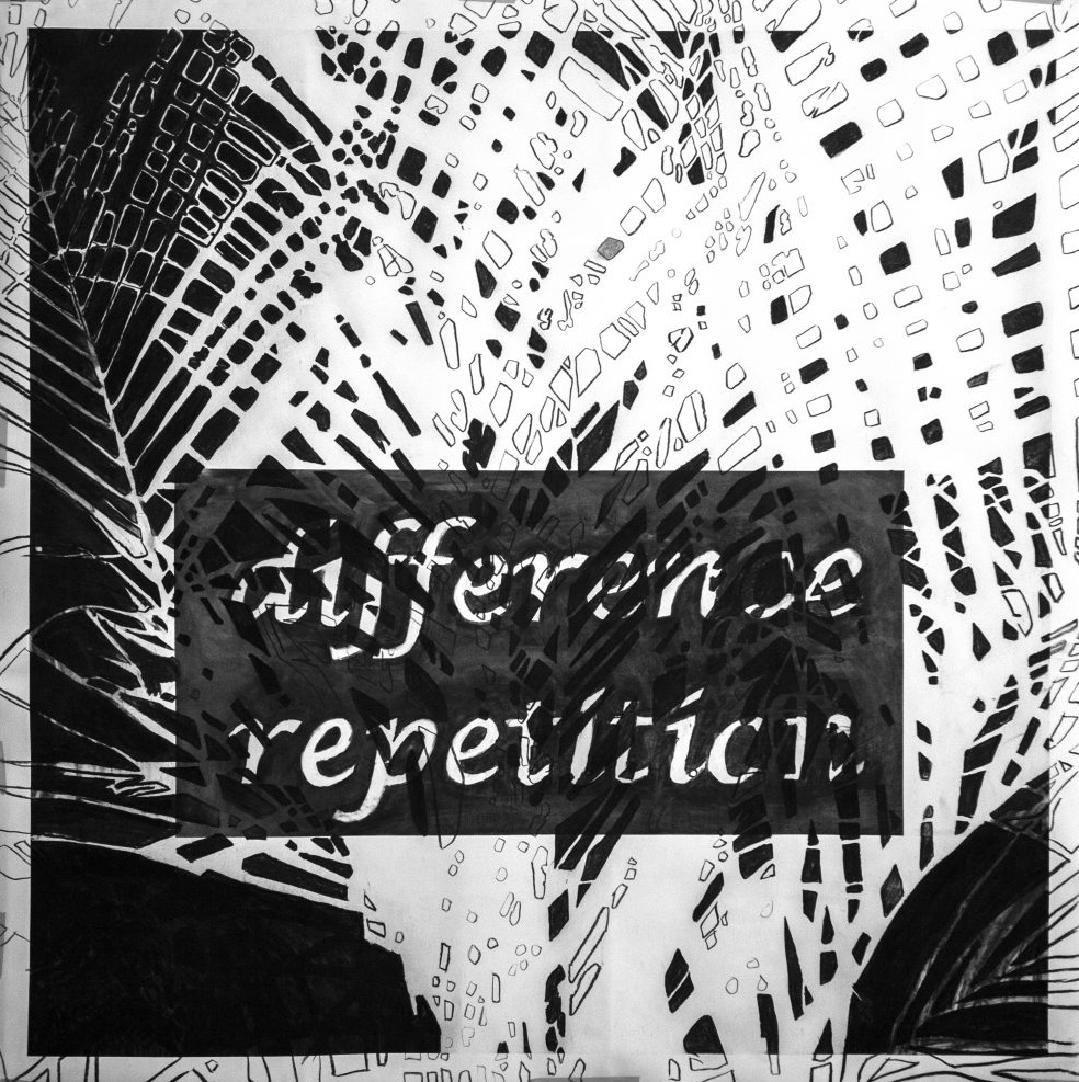 Zen Marie, "Difference Repetition 2", 2019, charcoal on Fabriano paper, 140.0 x 140.0 cm