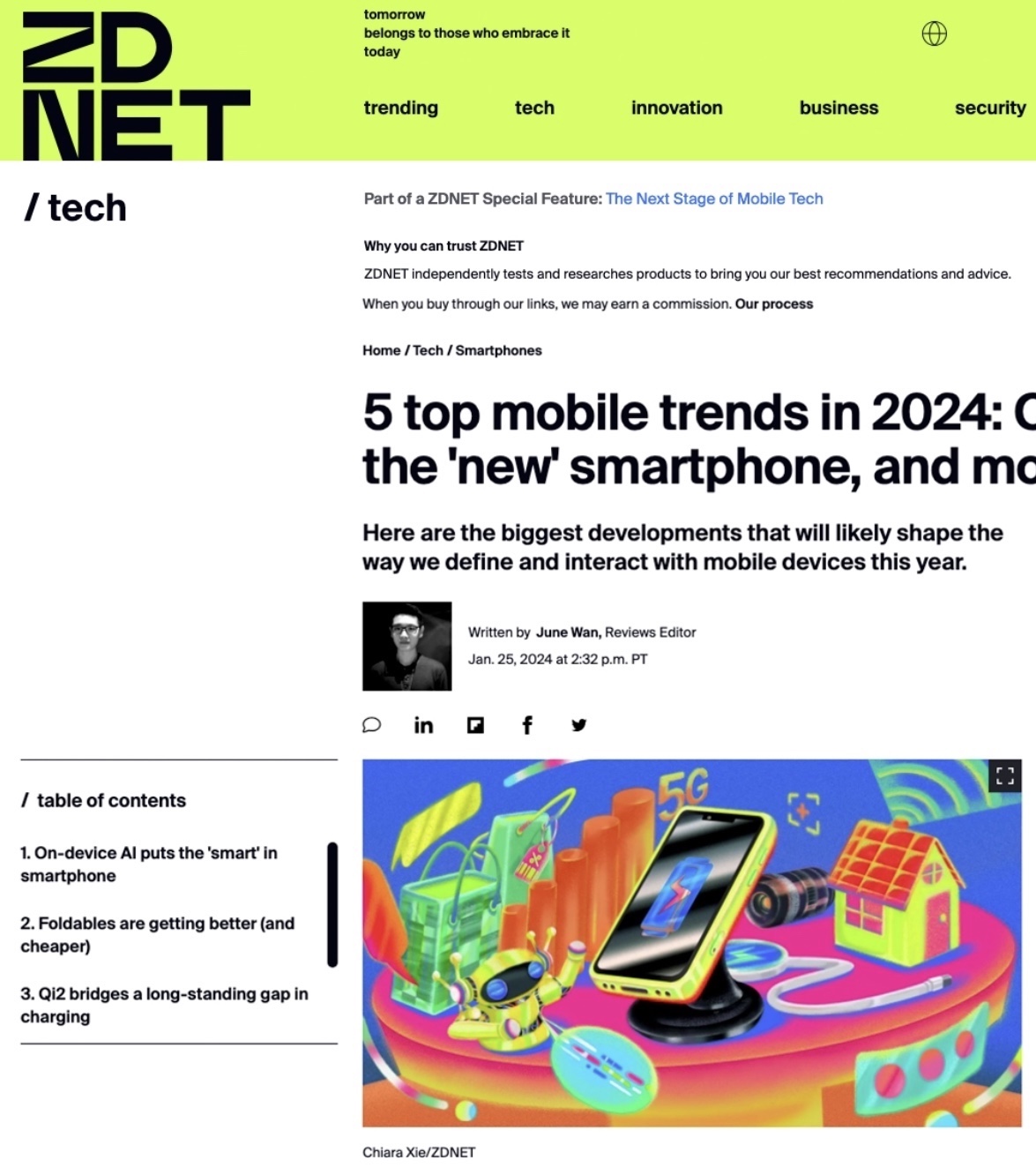 2024 Mobile Trends, ZdNet