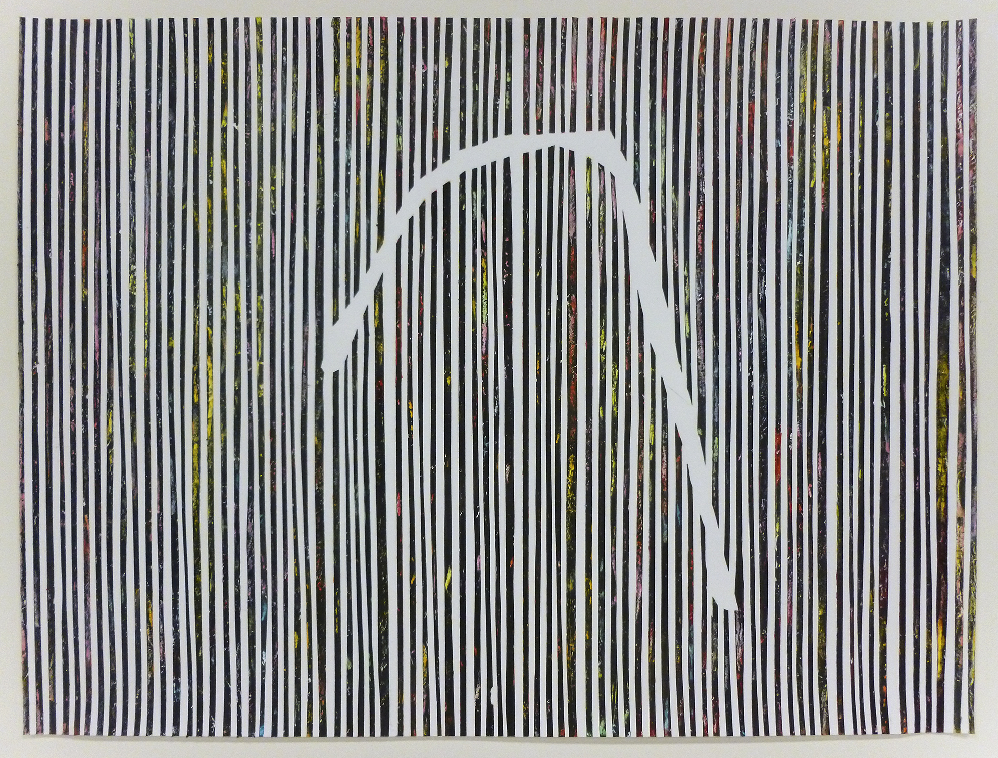 the universal  Gesso and oil pastel on paper. 2015 - 12 x 15