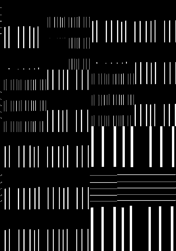 "Bar Codes / 32" Giclée fine art prints on Hahnemühle Watercolour paper / Variable dimensions / Edition of 6