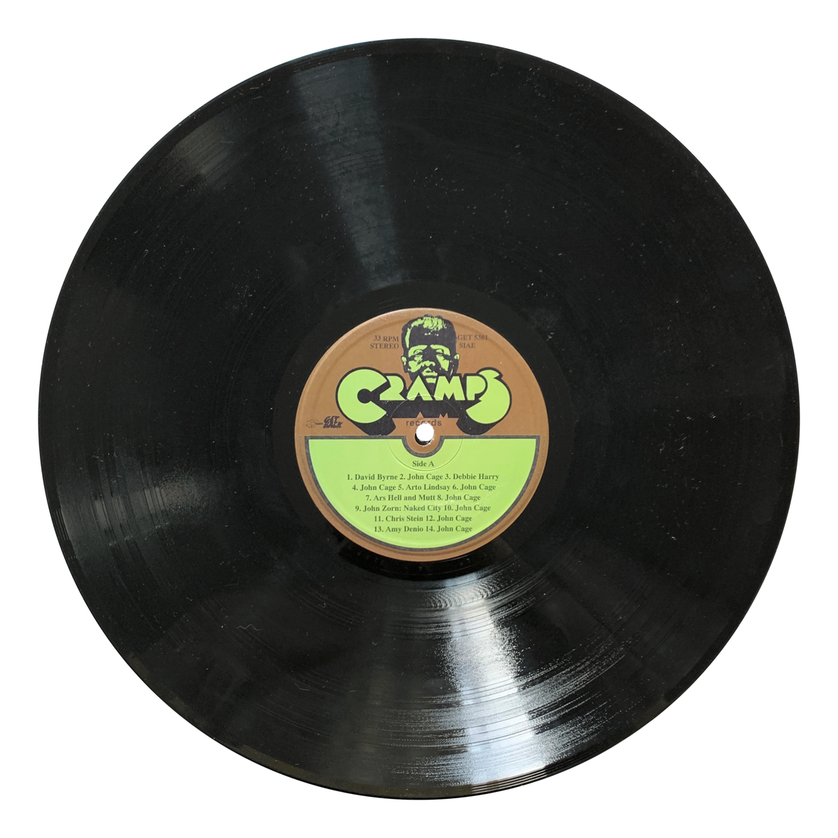 Cramps Records (Get Back) GET 5301 Various Various artists Design: Jasper Johns (artwork)
