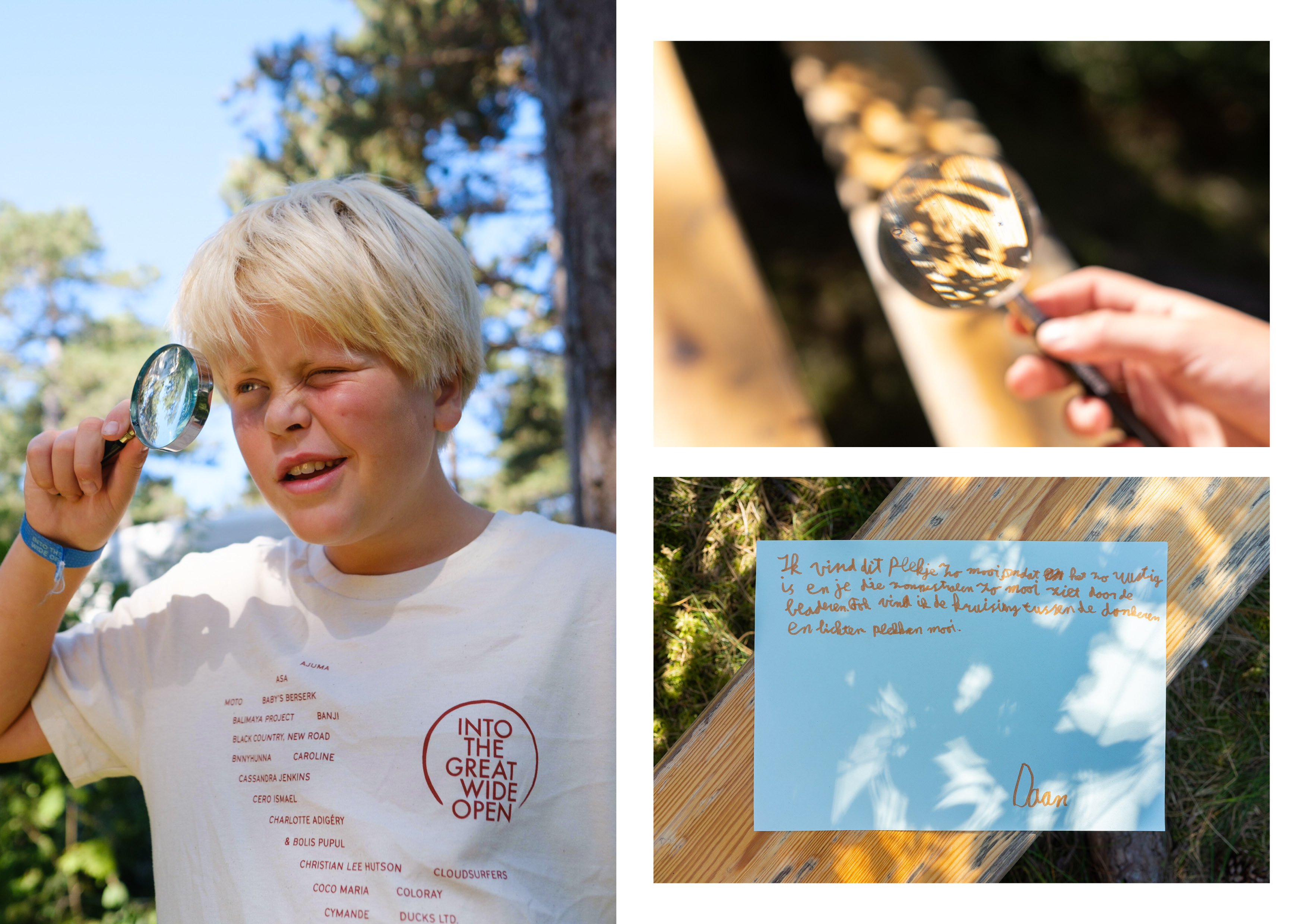 Daan: "Ik vind dit plekje zo mooi omdat het zo rustig is en je die zonnestralen zo mooi ziet door de bladeren. Ook vind ik de kruising tussen de donkere en lichte plekken mooi."