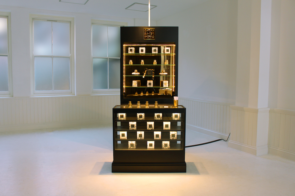 Installation View: Sarah Baker, 'Sarah Baker Perfume: Sixth Floor' (2017). STOREFRONT, Luton, UK.