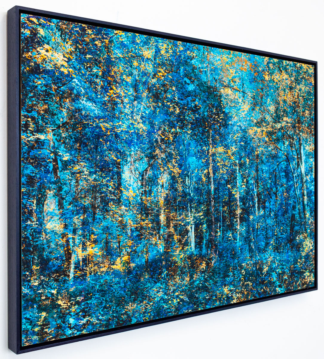 "Souvenir", bleu, 50x70cm, 2022