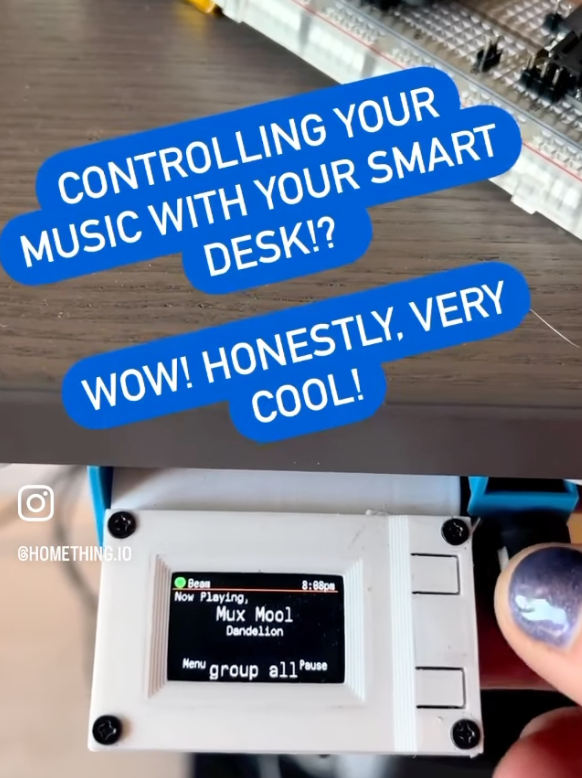 homeThing controlling Megadesk (video)
