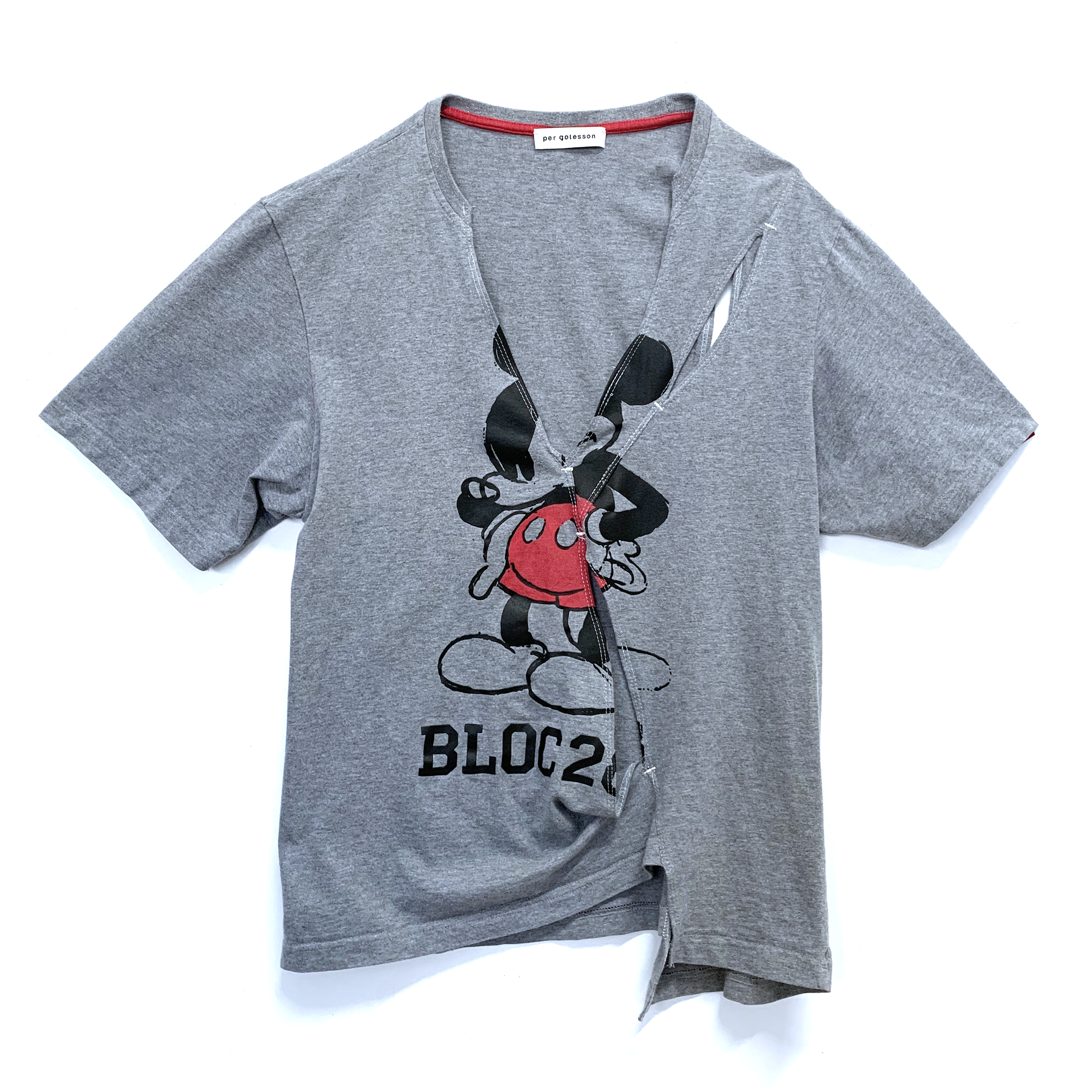 Mickey mouse v neck t clearance shirt