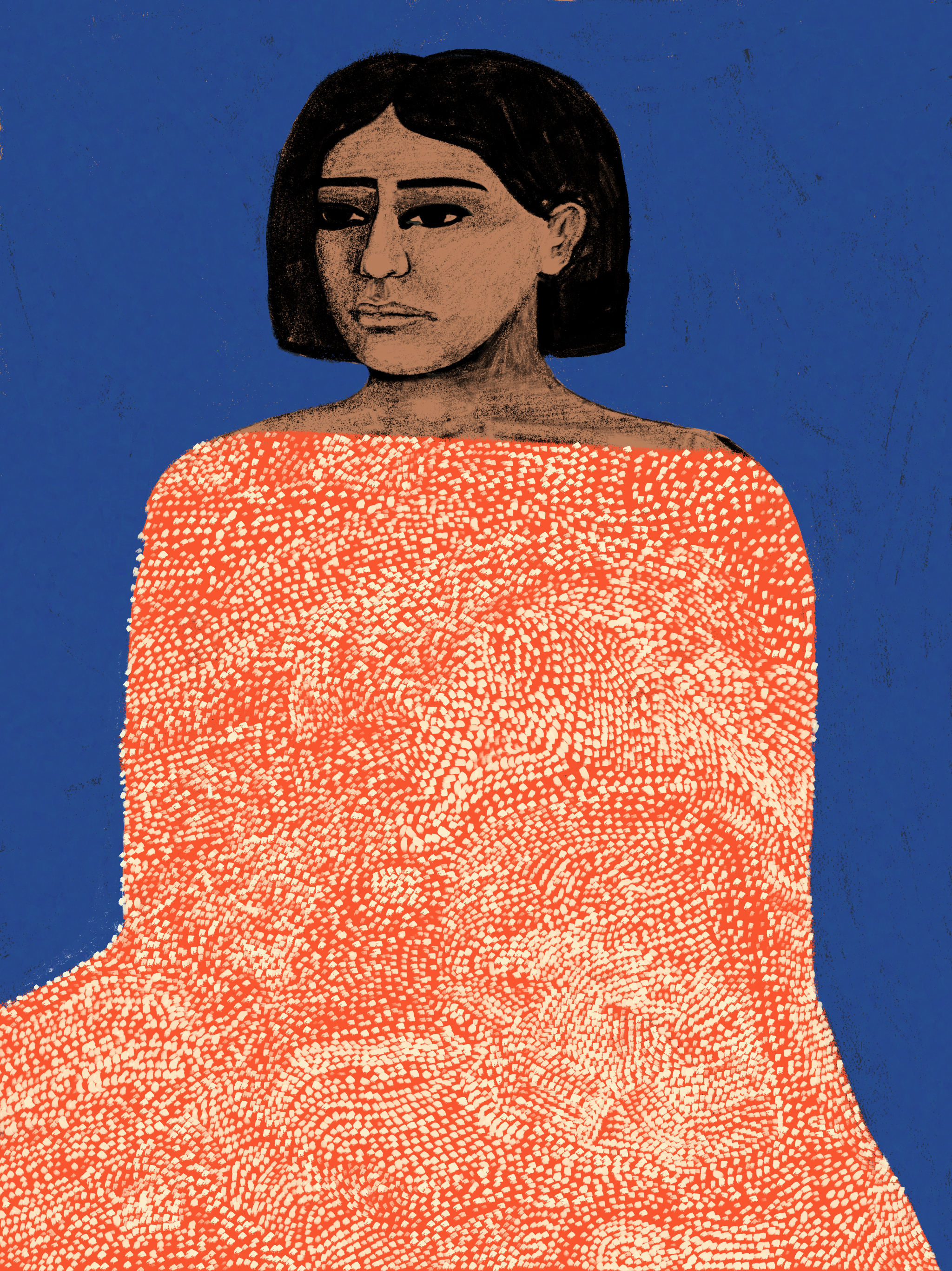 Girl in Orange Shawl, 2023