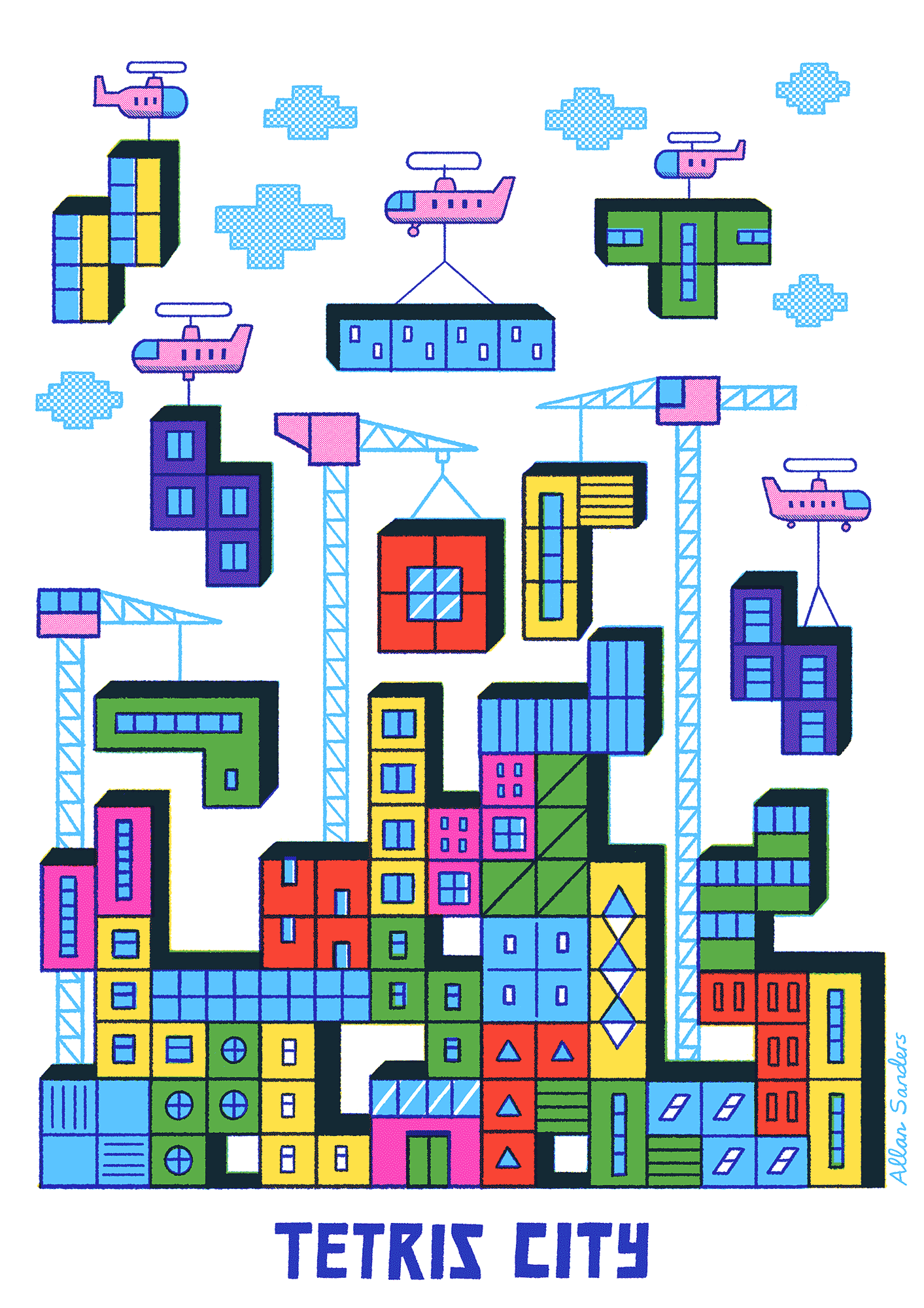 Tetris City - Allan Sanders / Illustrator