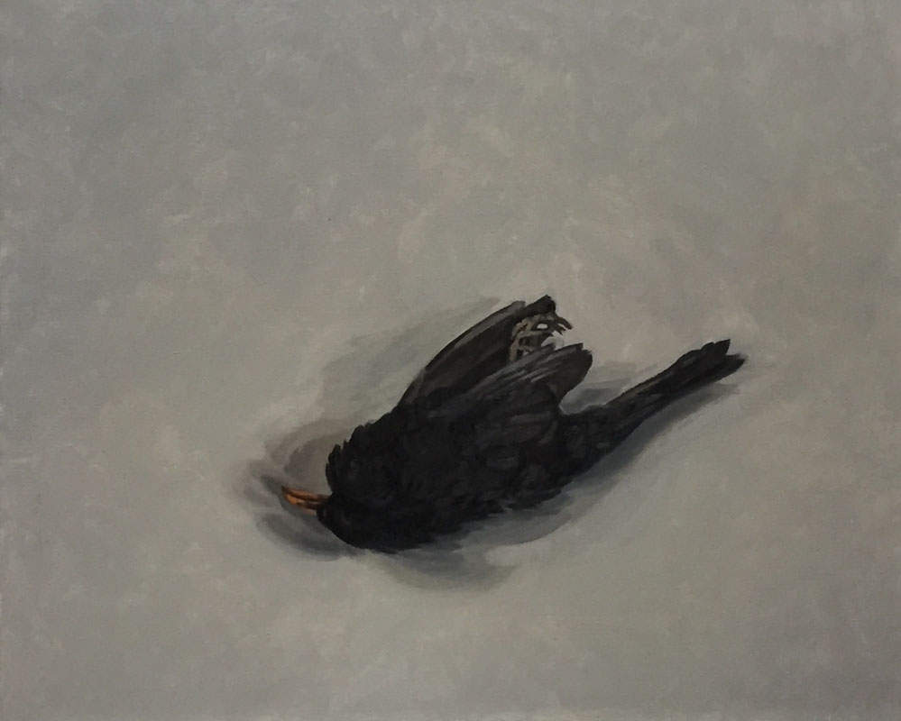 Apesanteur 2, huile sur toile, 116 x 114 cm, 2011