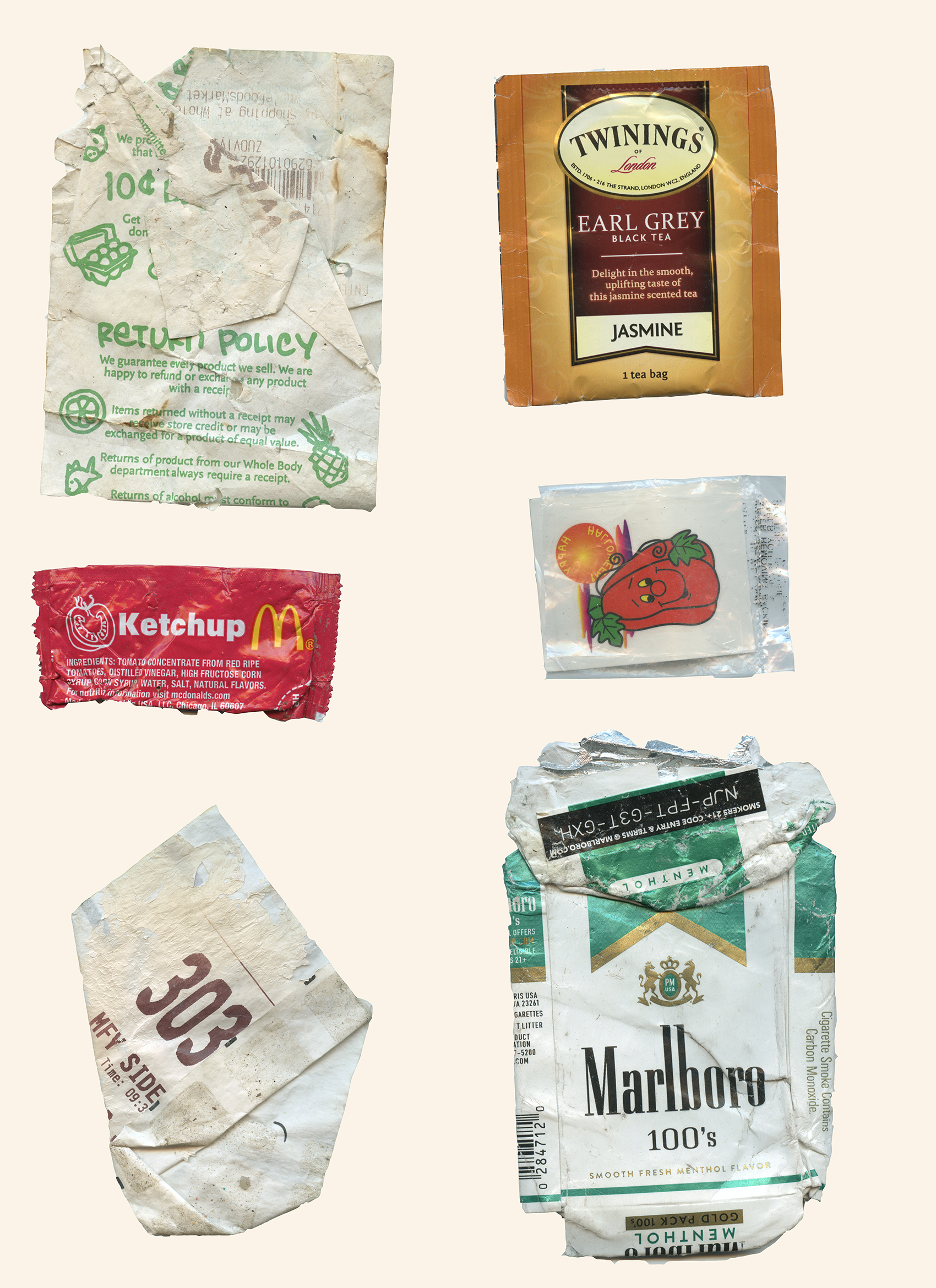 Trash Found on Campus II. 2018