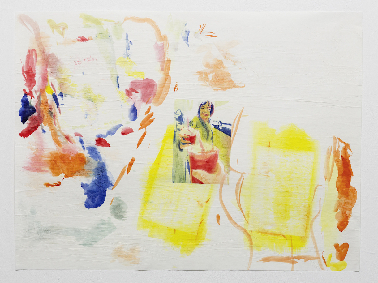 „Pur o.T. C”, Ink on and between silk paper, 75 x 100 cm, 2019, Photo: Marcel Stahn