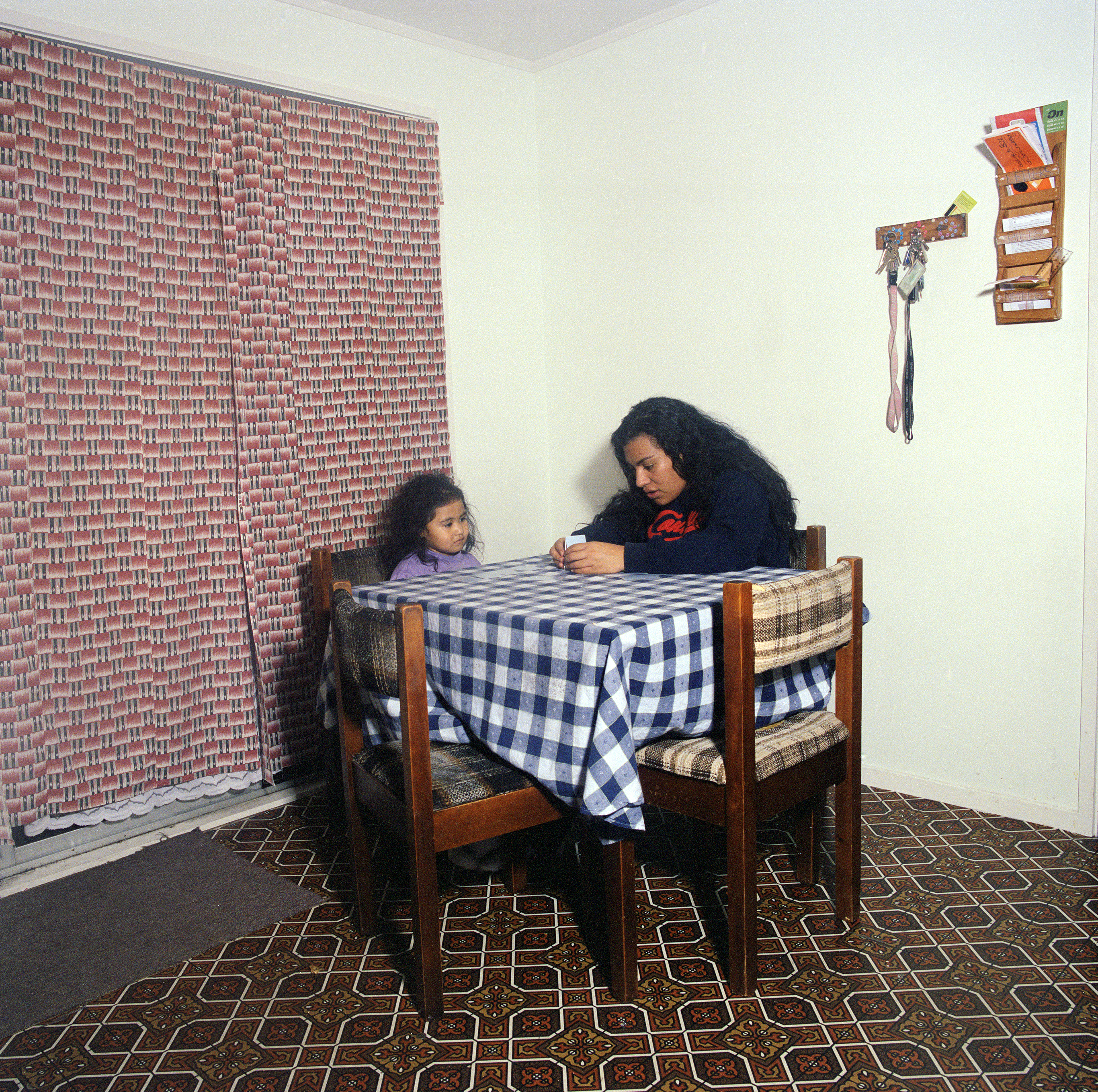 Line and Shiloh playing cards, 2005