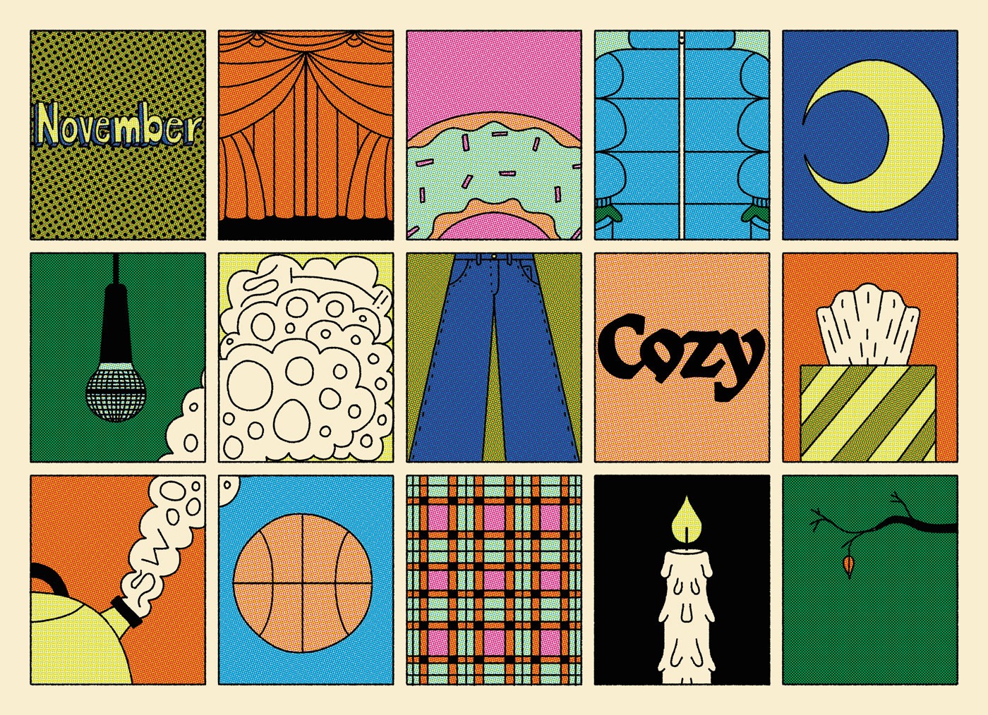 Monthly postcard series, "For regular correspondence"