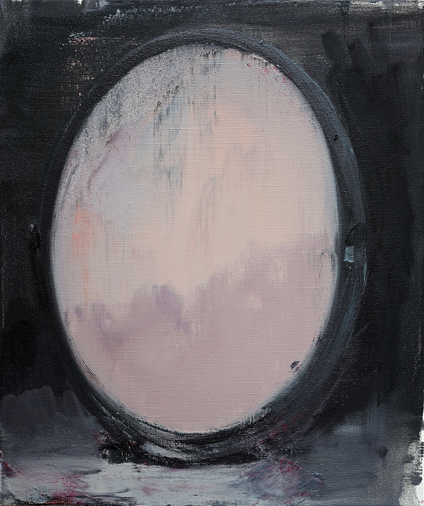 untitled (mirror 2). 50x42cm. oil on canvas. 2019.