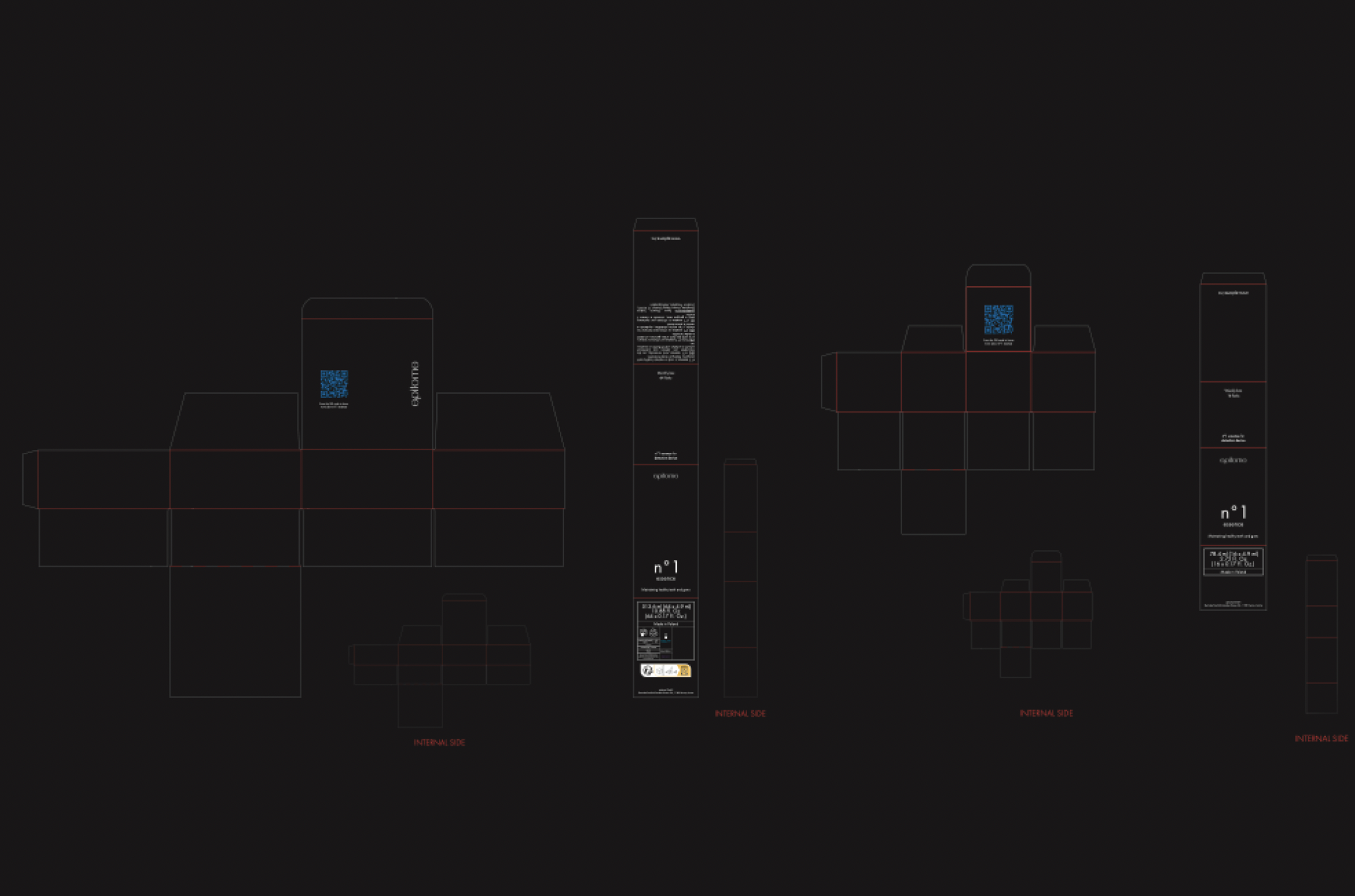 2D view of the secondary packaging for accessories