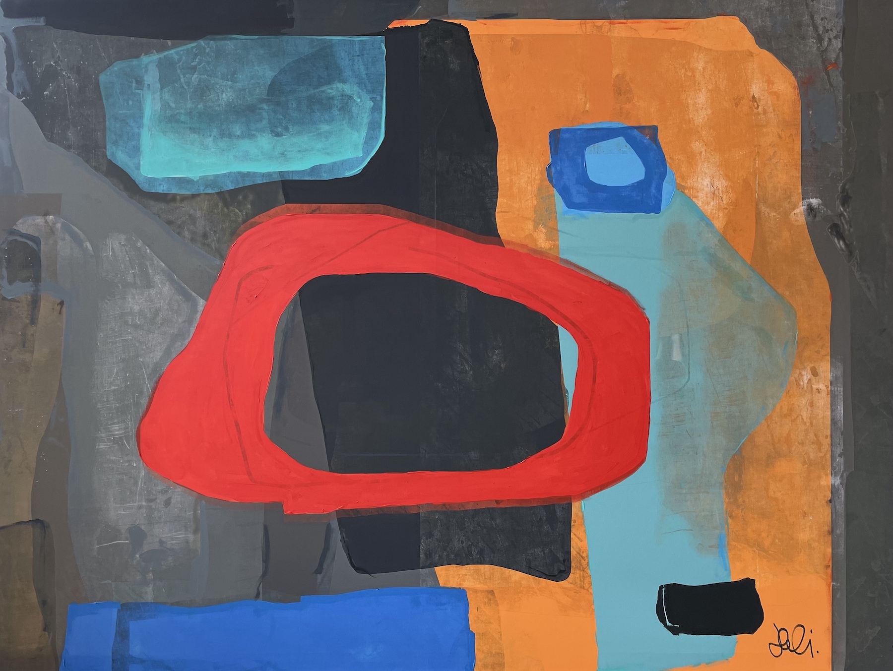 Floating Fragment, 2019120 x 160 cmMixed media on canvas