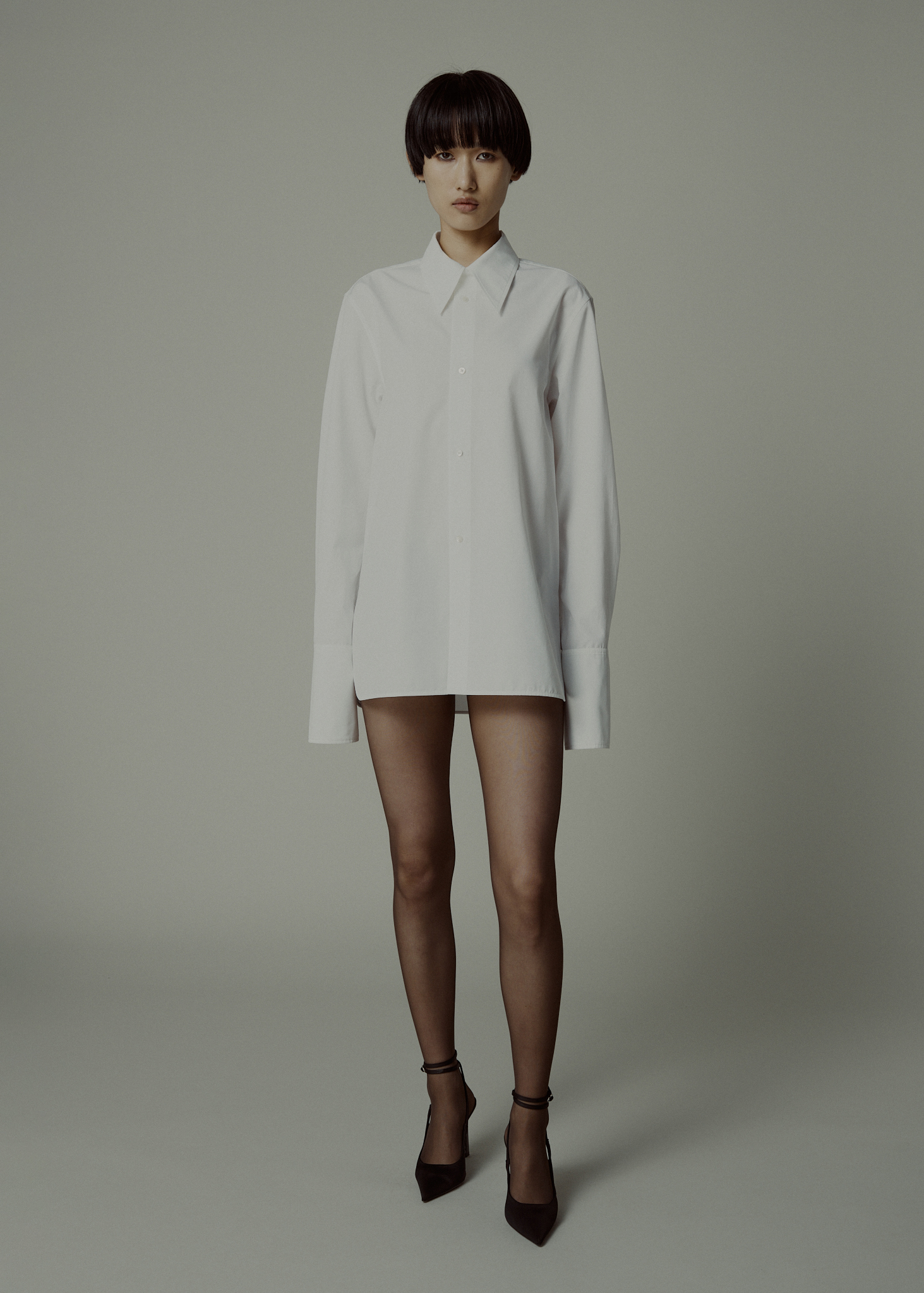 ADRIÁN SHIRT IN POPLIN COTTON, WHITE | 650 GBP