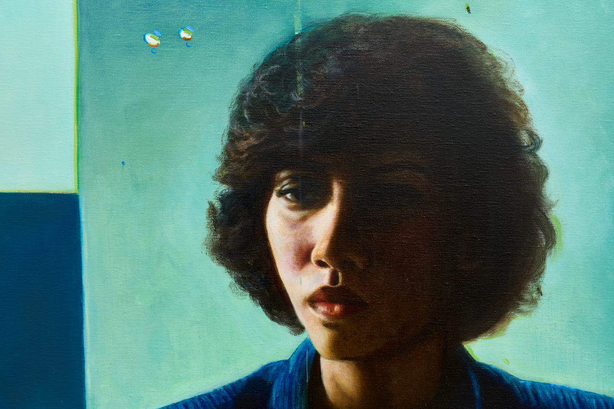 Annabelle Agbo Godeau, Leader lady (2) (2025) | Oil on canvas, 100 x 130 cm (detail)