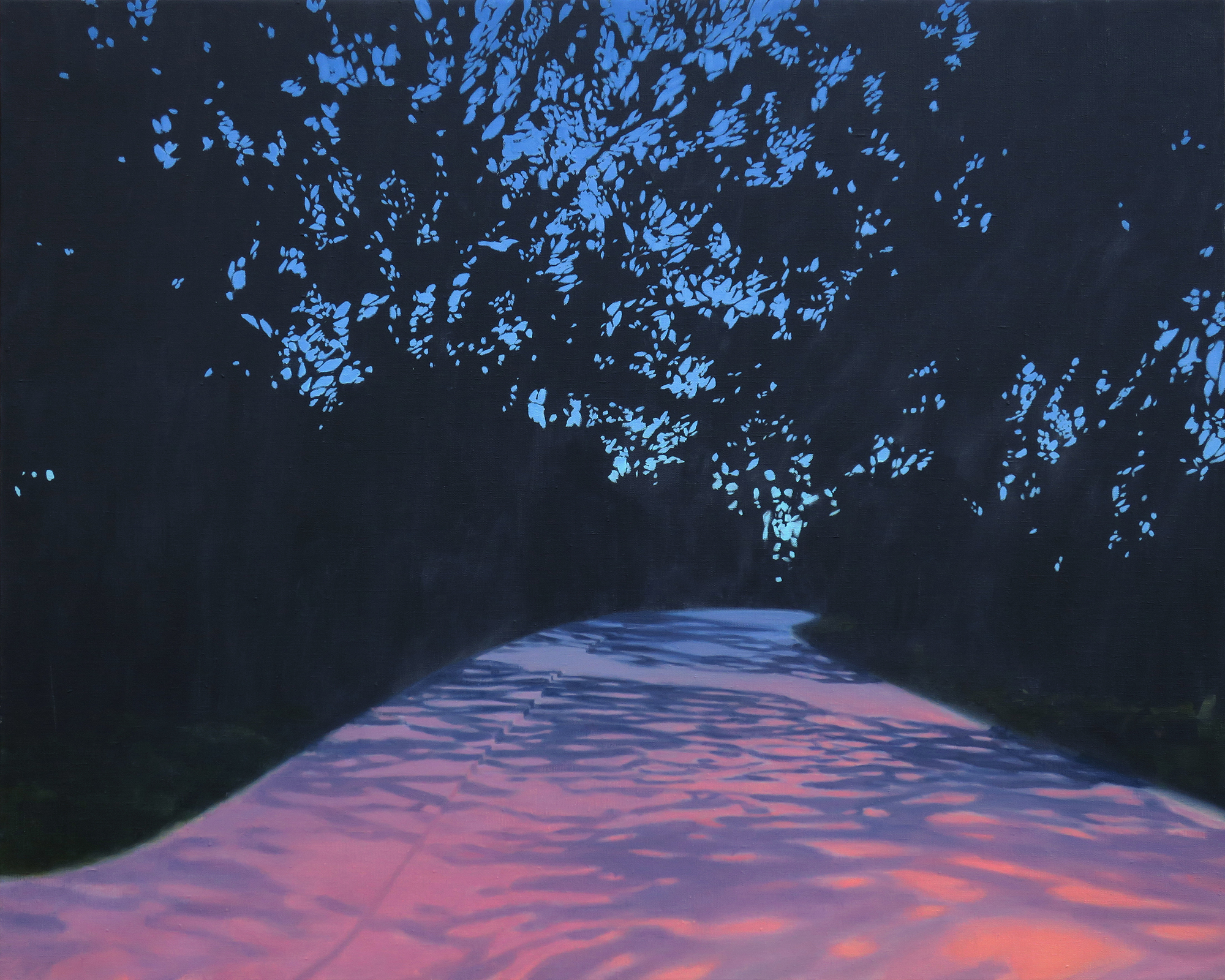 "Night" / "&Otilde;htu"120 x 96 cm, oil on canvas, 2017