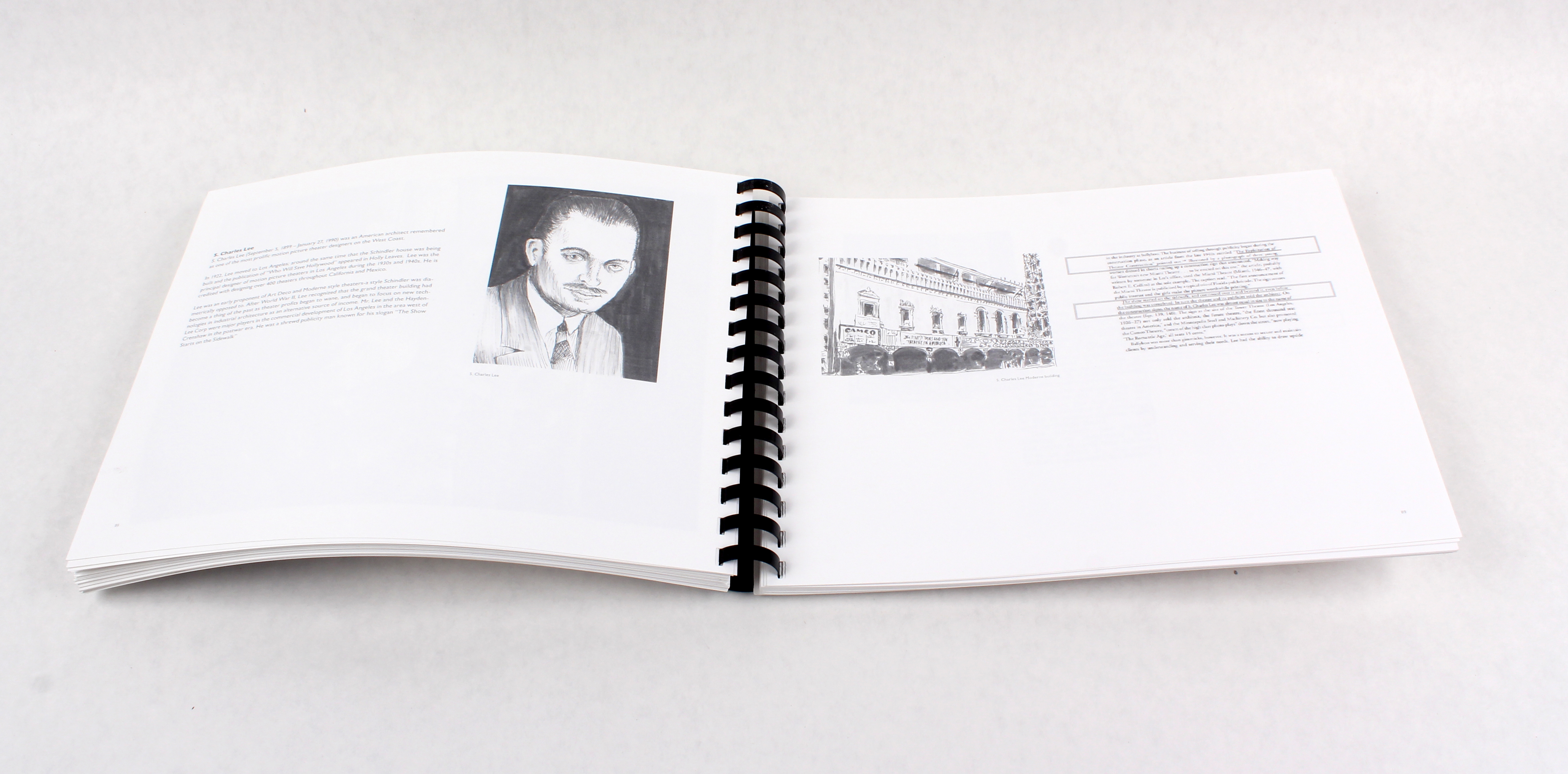 Spread of printed Postcard for The Black Dahlia And Rudolph Schindler - A Blueprint For Murder by Crow