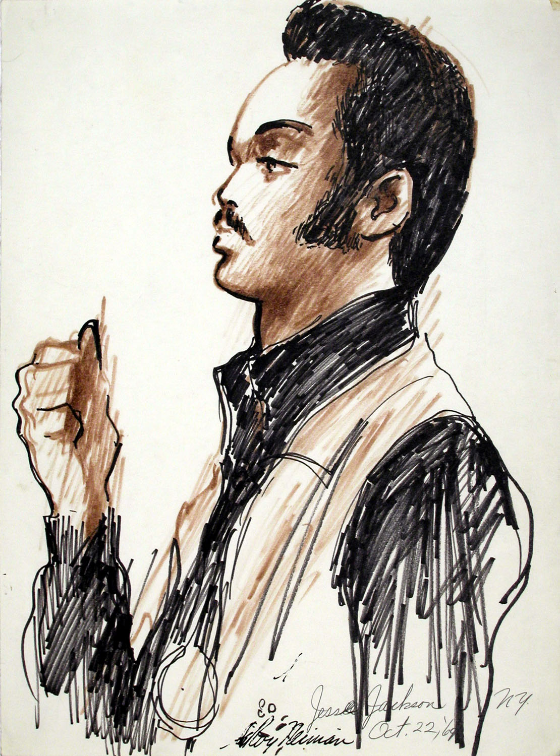 LeRoy Neiman, 'Jesse Jackson', 1969