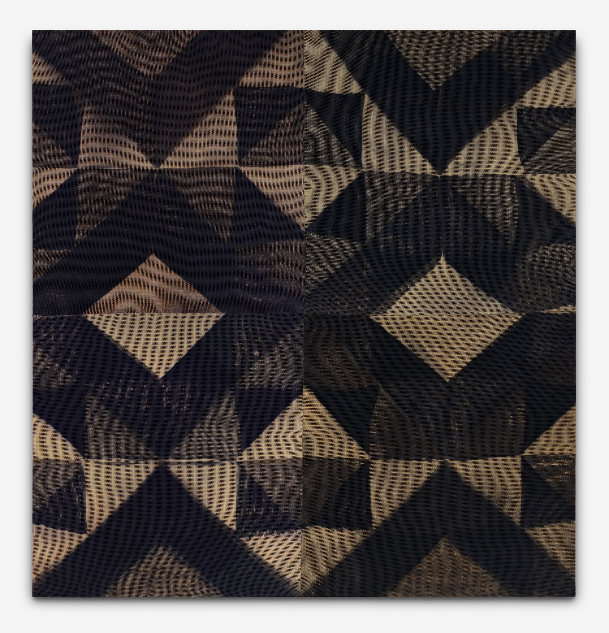 untitled, 270x270cm, dye and bleach on mesh fabric, 2017