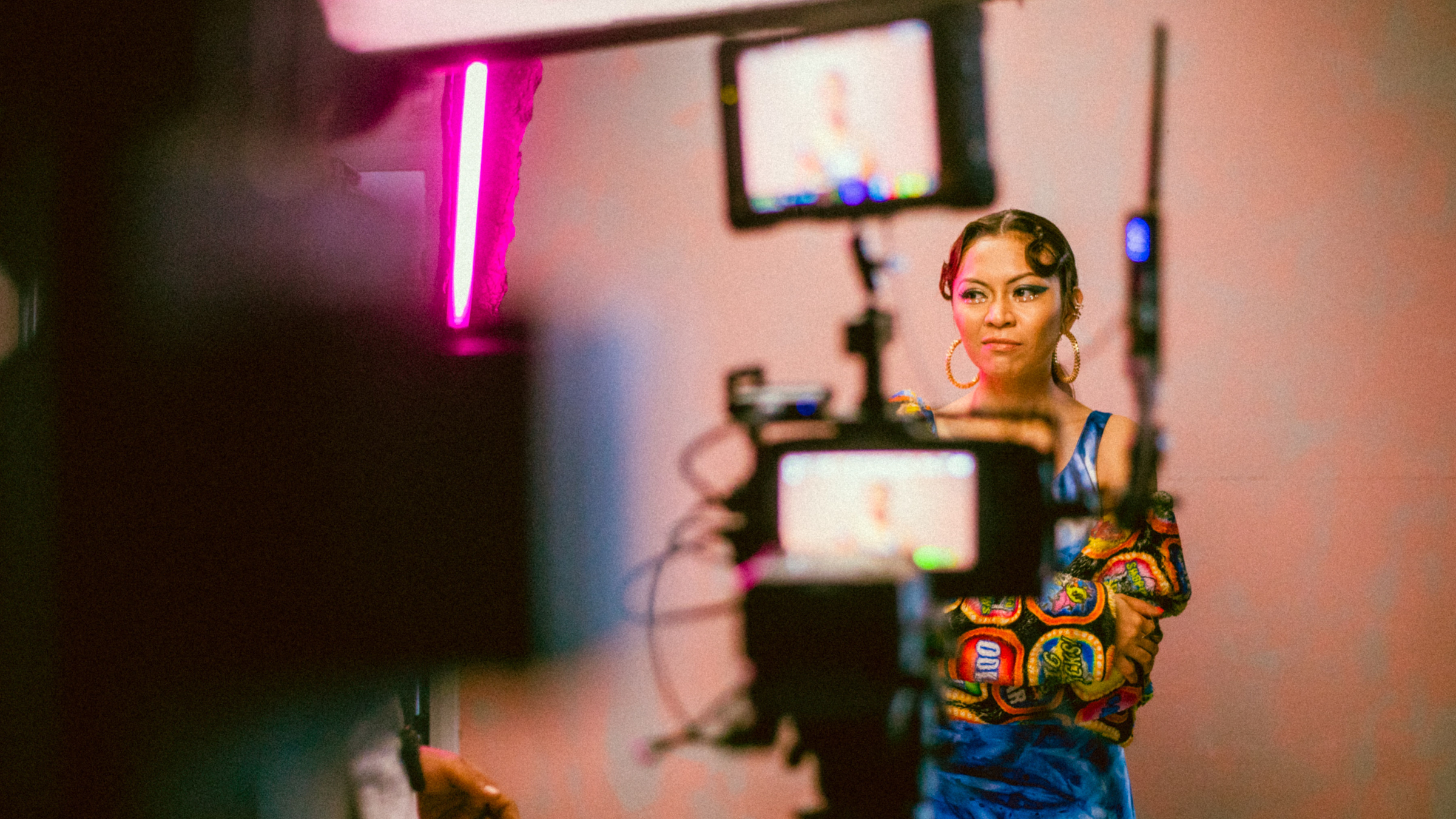 Sophia Liana in between takes