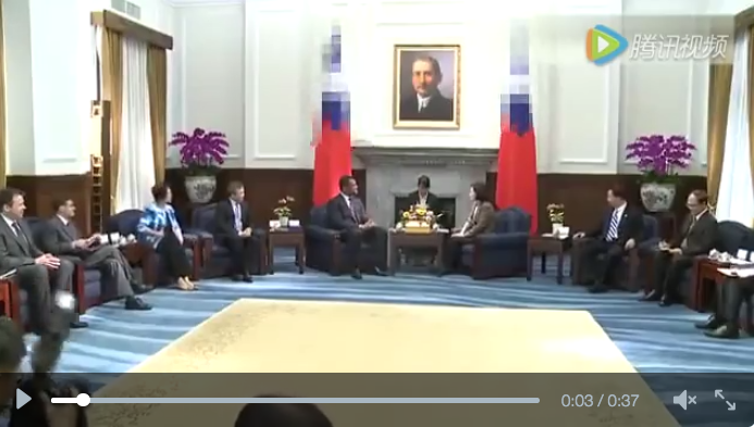 two taiwanese flags censored by chinese news media in 2016