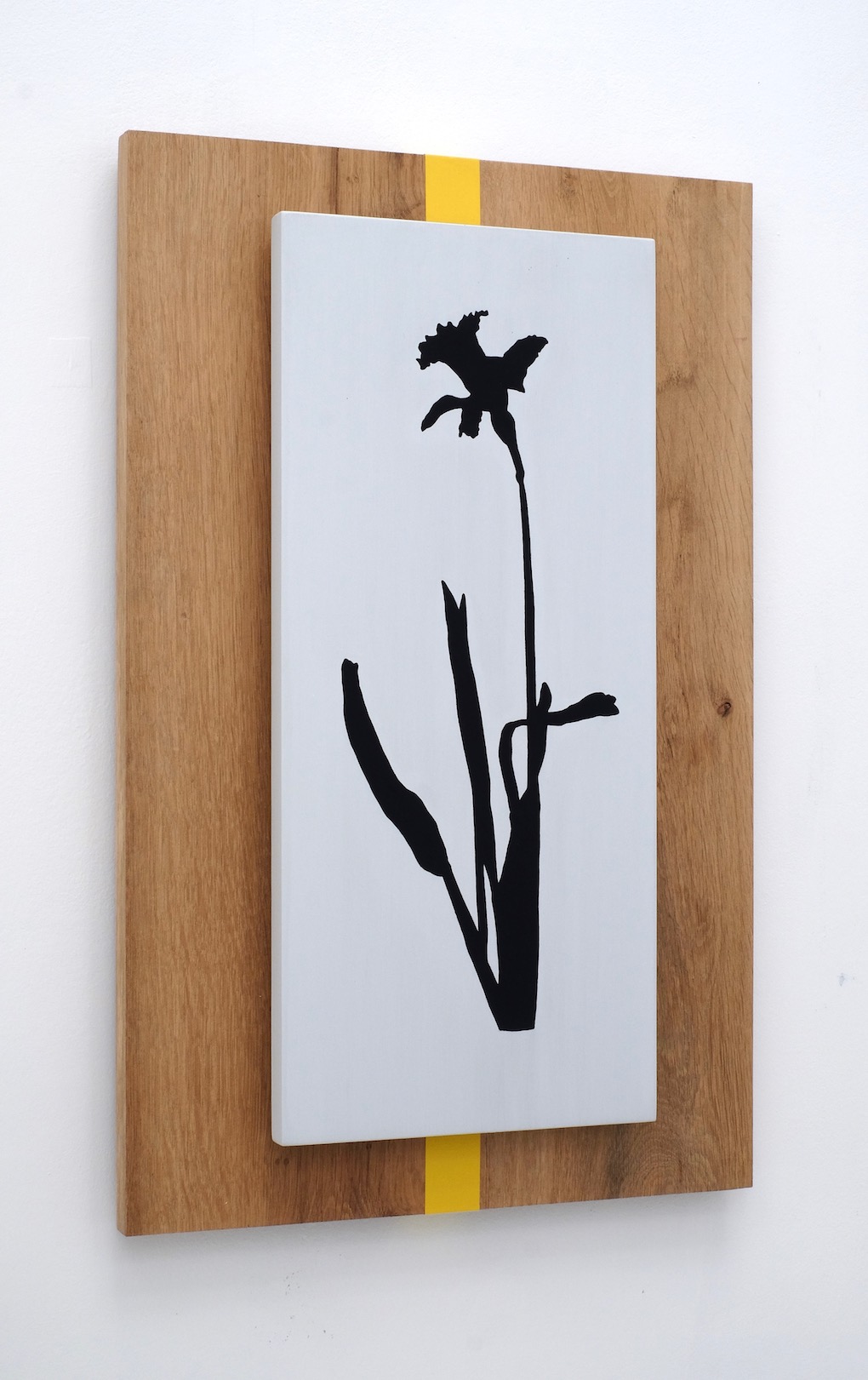 Untitled 2021, acrylic and tape on (oak) panel, 53.5 x 34 cm, collection Ministry of Foreign Affairs