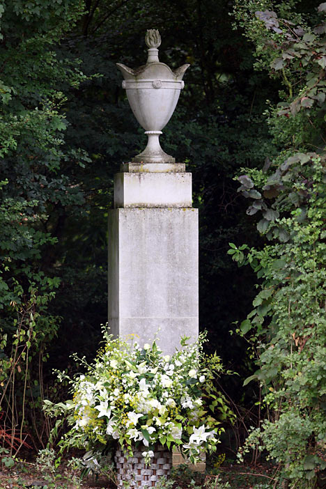 Hand-carved stone urn for Princess Diana