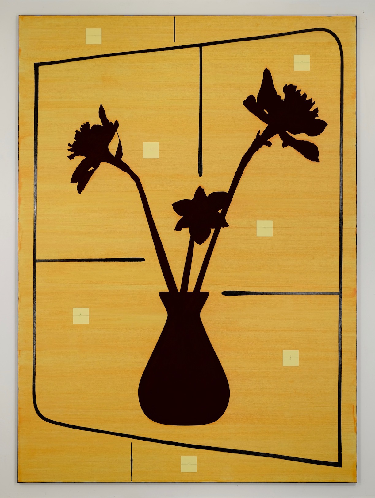 Untitled 2020, acrylic, oil, alkyd and pencil on canvas, 220 x 160 cm