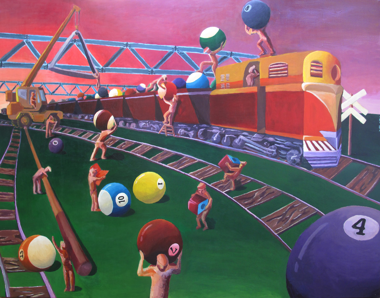 The Secret Player II - Acrylic on canvas 100x80cm