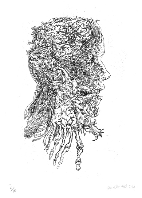  Oracle. Etching. 29.7 x 42 cm