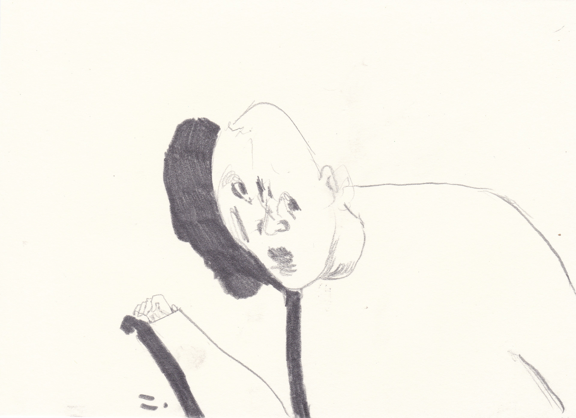 無, 2019, pencil on paper, 14.8*21(cm)