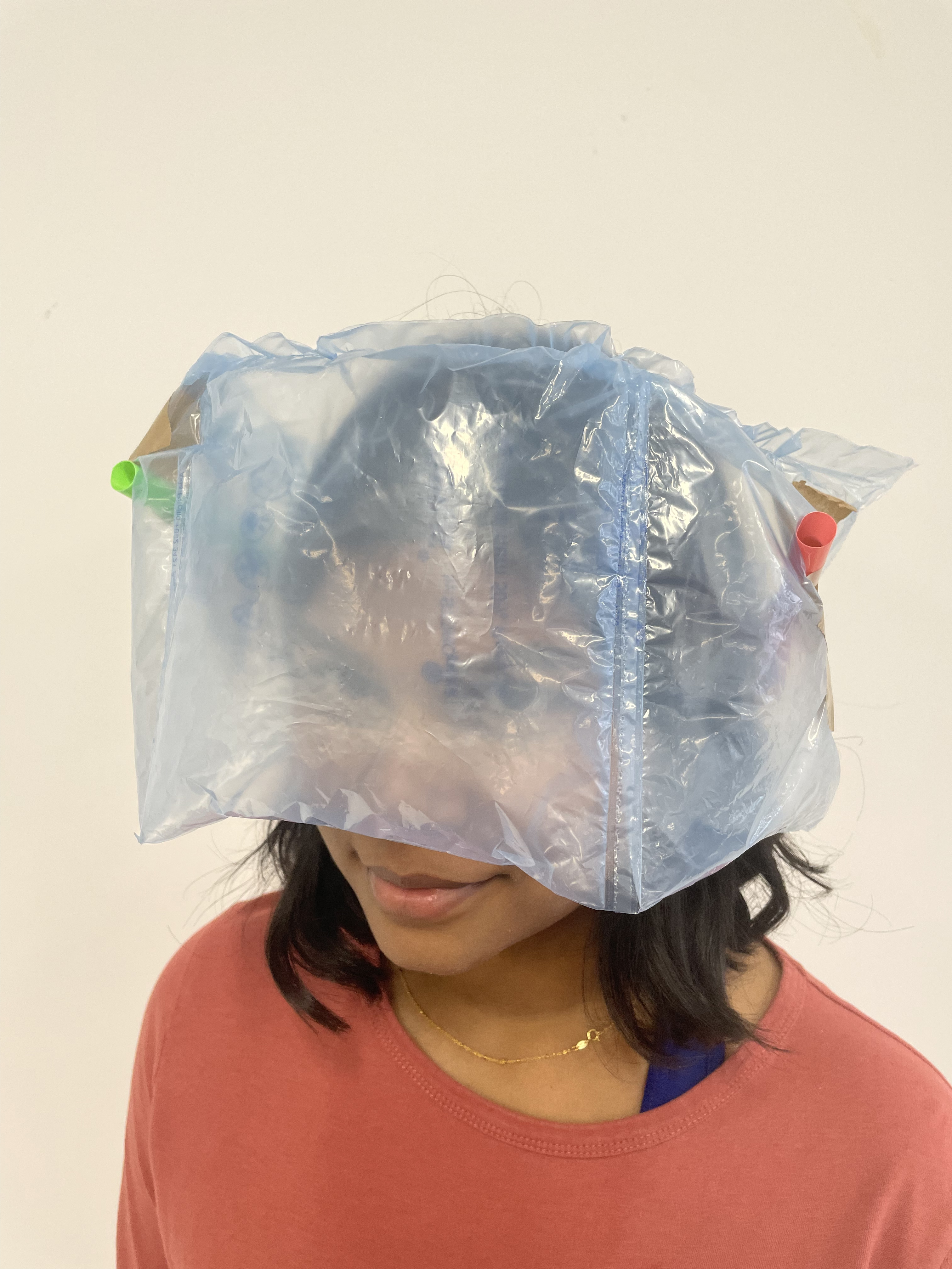 Using air bags to feel claustrophobic