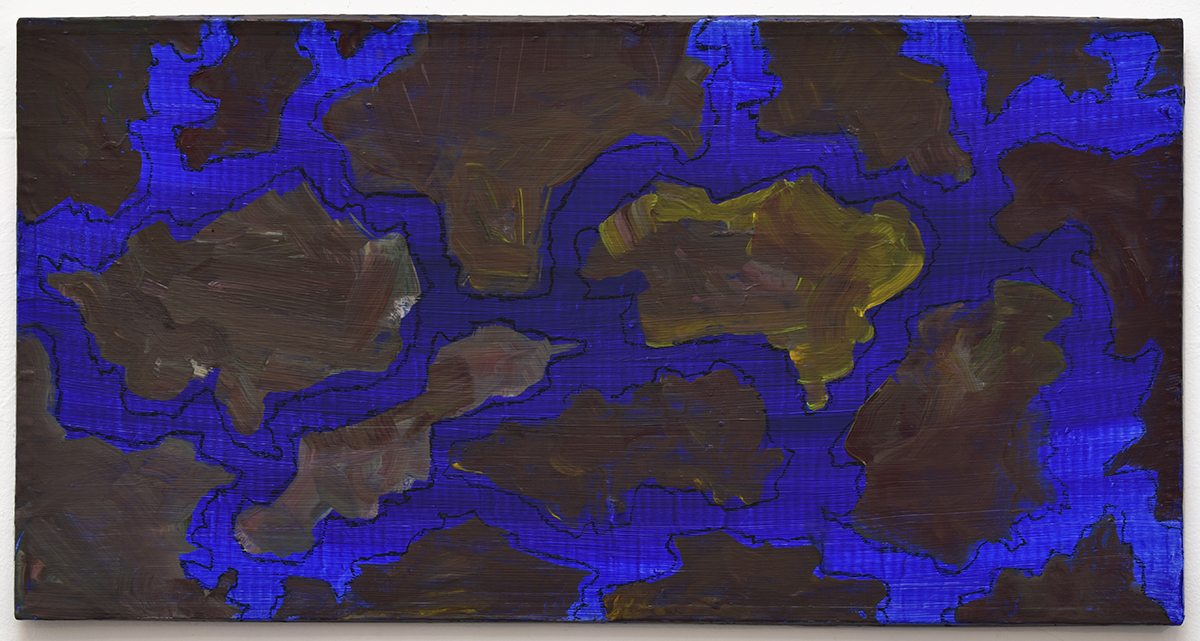 Horizontal, 2018acrylic, charcoal, cardboard