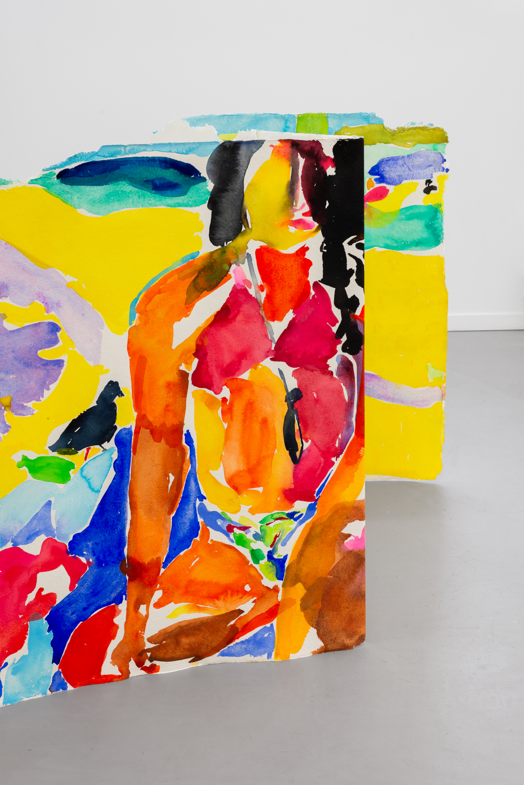 Veronica, 2023. 37.5" x 103" / 95.25cm x 262cm. Watercolour on paper,
